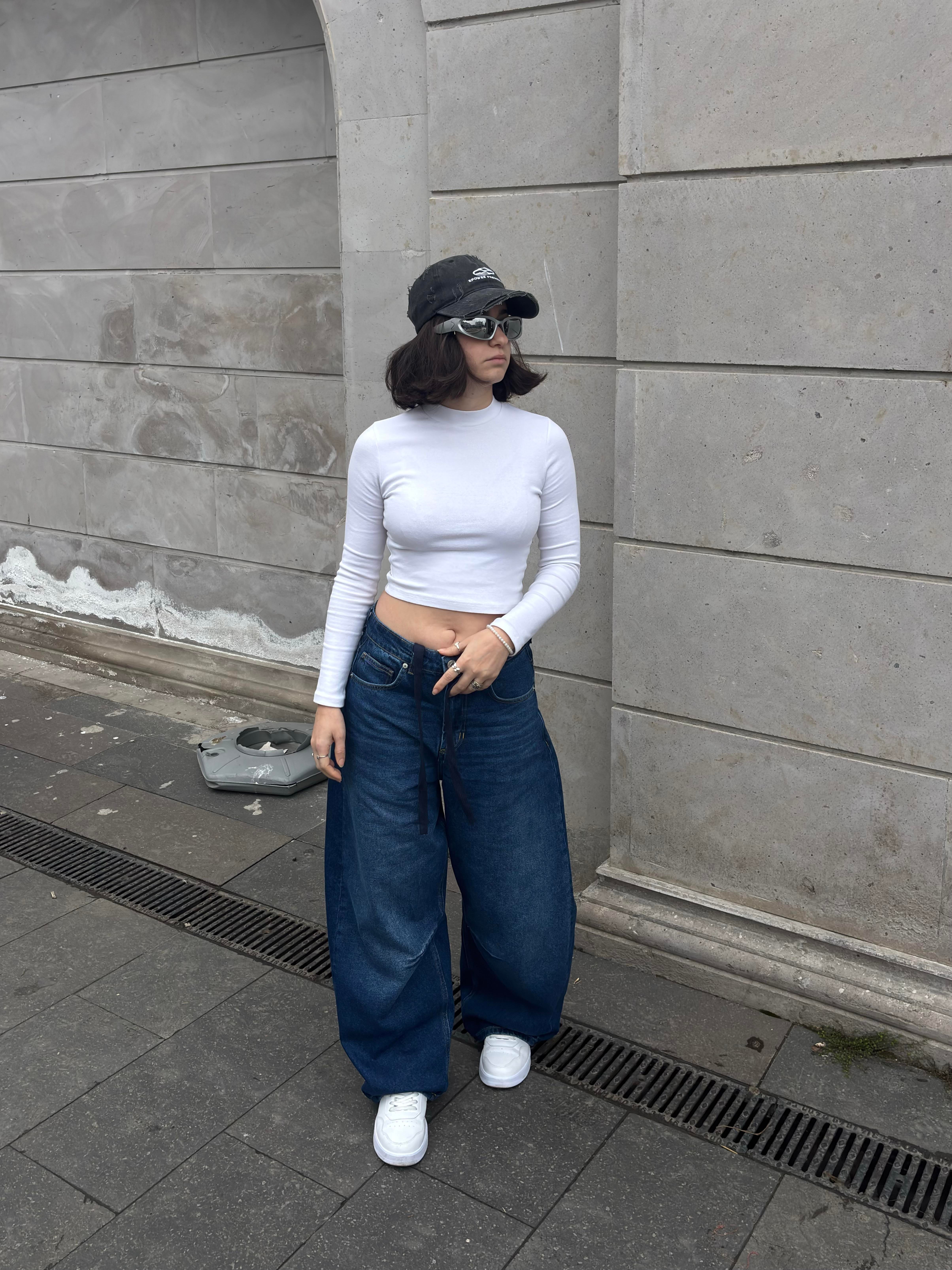 Premium Extreme Mold Stance İpli Baggy Jeans