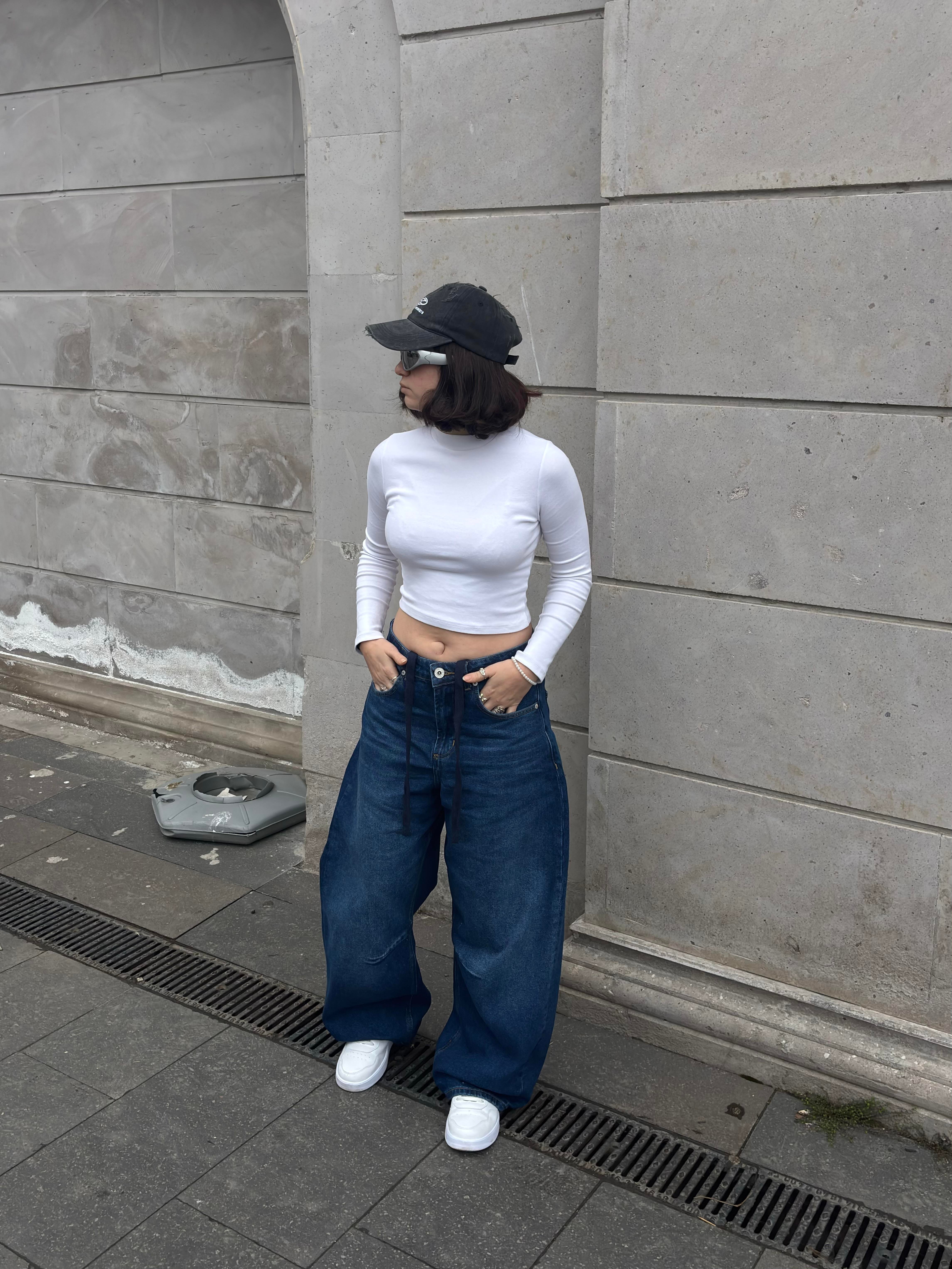 Premium Extreme Mold Stance İpli Baggy Jeans