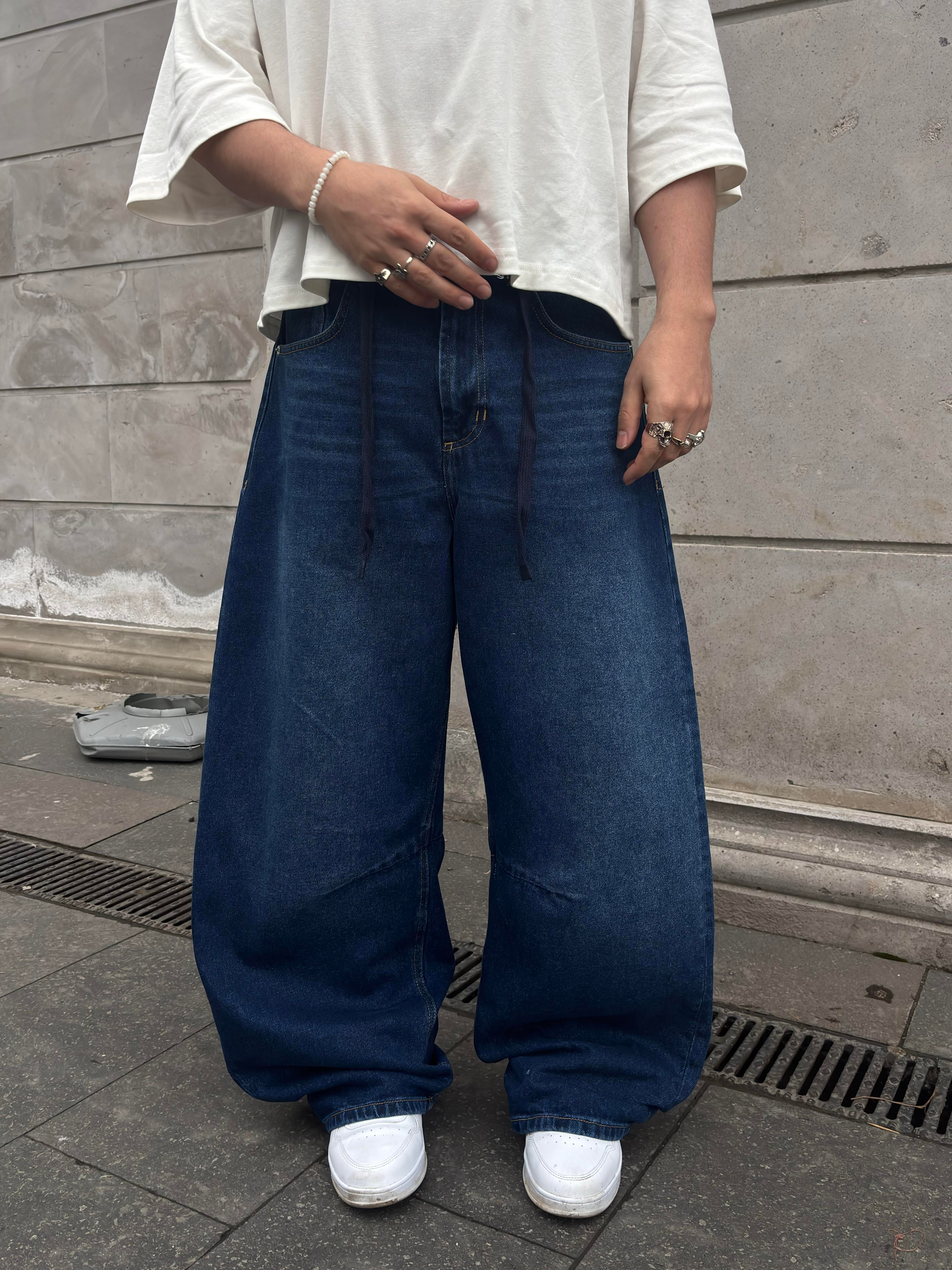 Premium Extreme Mold Stance İpli Baggy Jeans