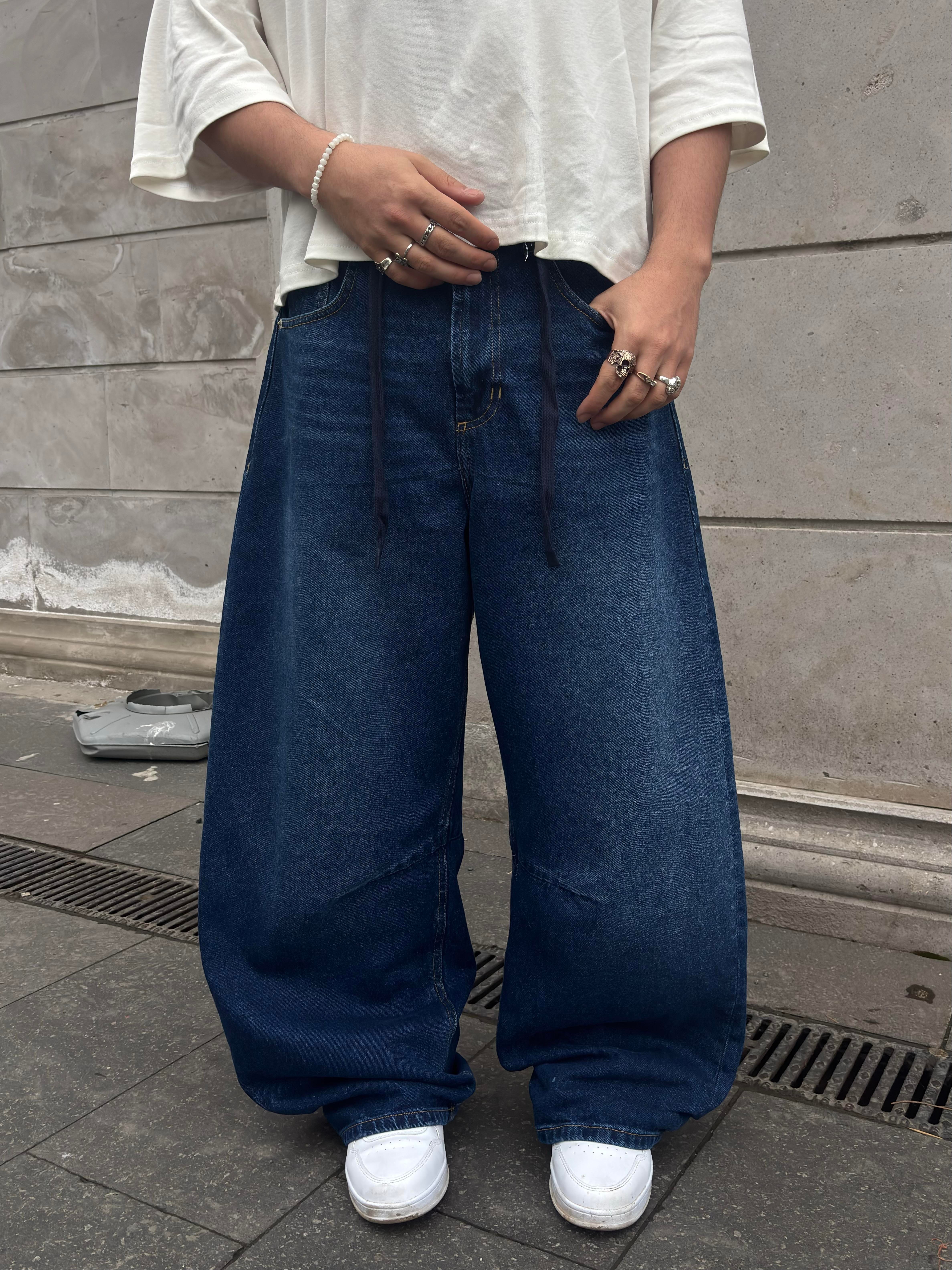Premium Extreme Mold Stance İpli Baggy Jeans