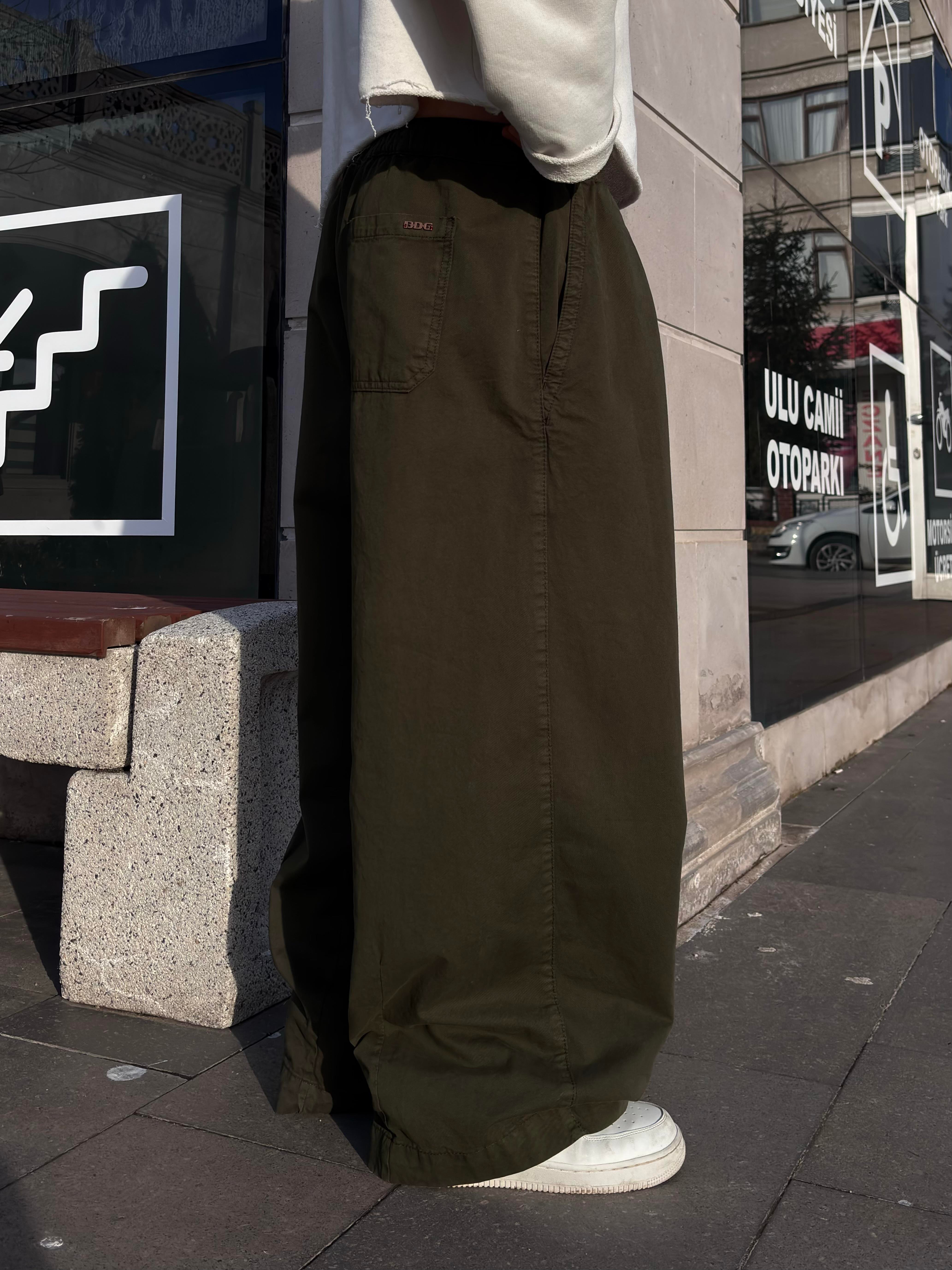 Premium Green Bobbi Baggy Cocoon Pants
