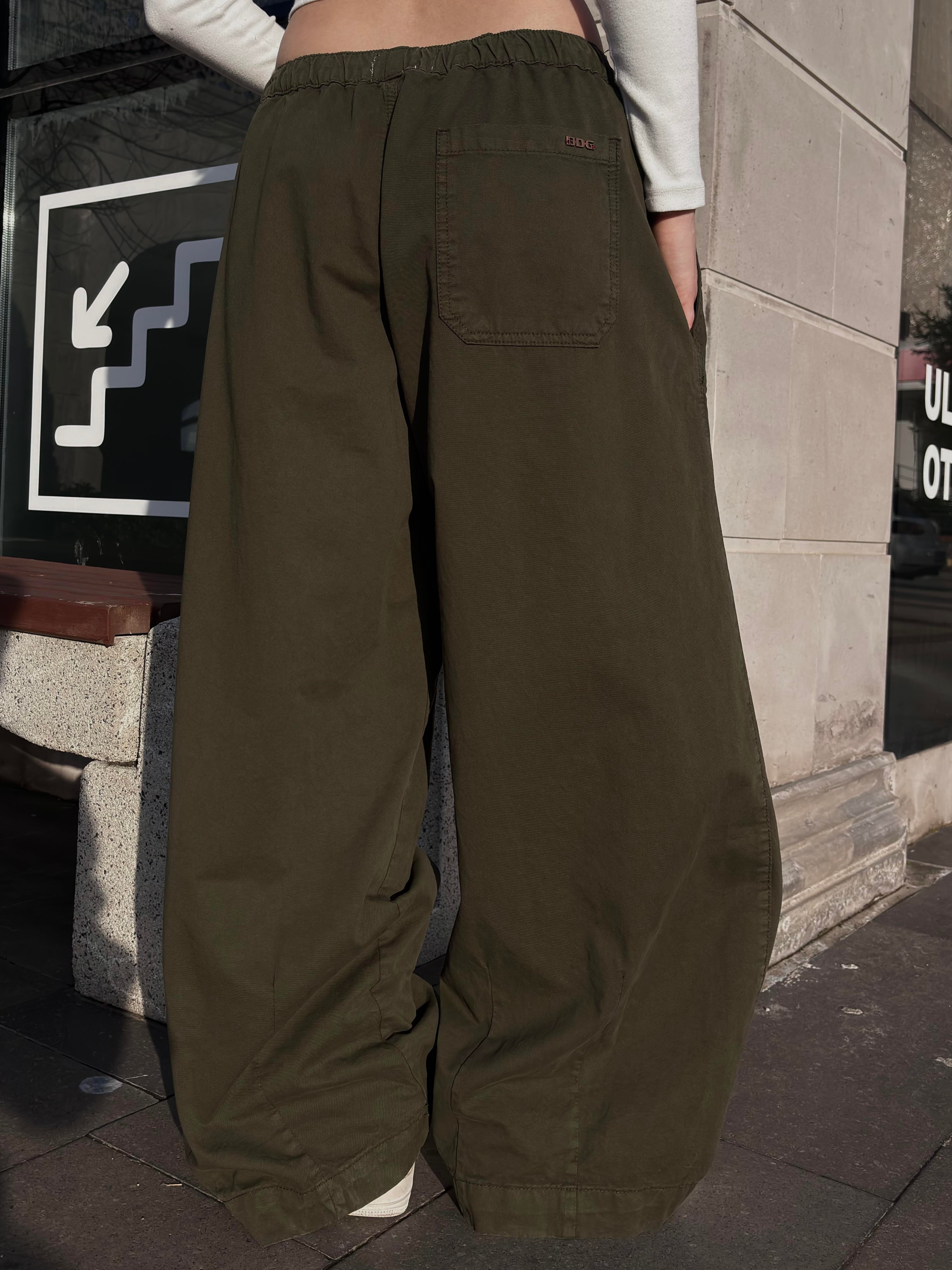 Premium Green Bobbi Baggy Cocoon Pants