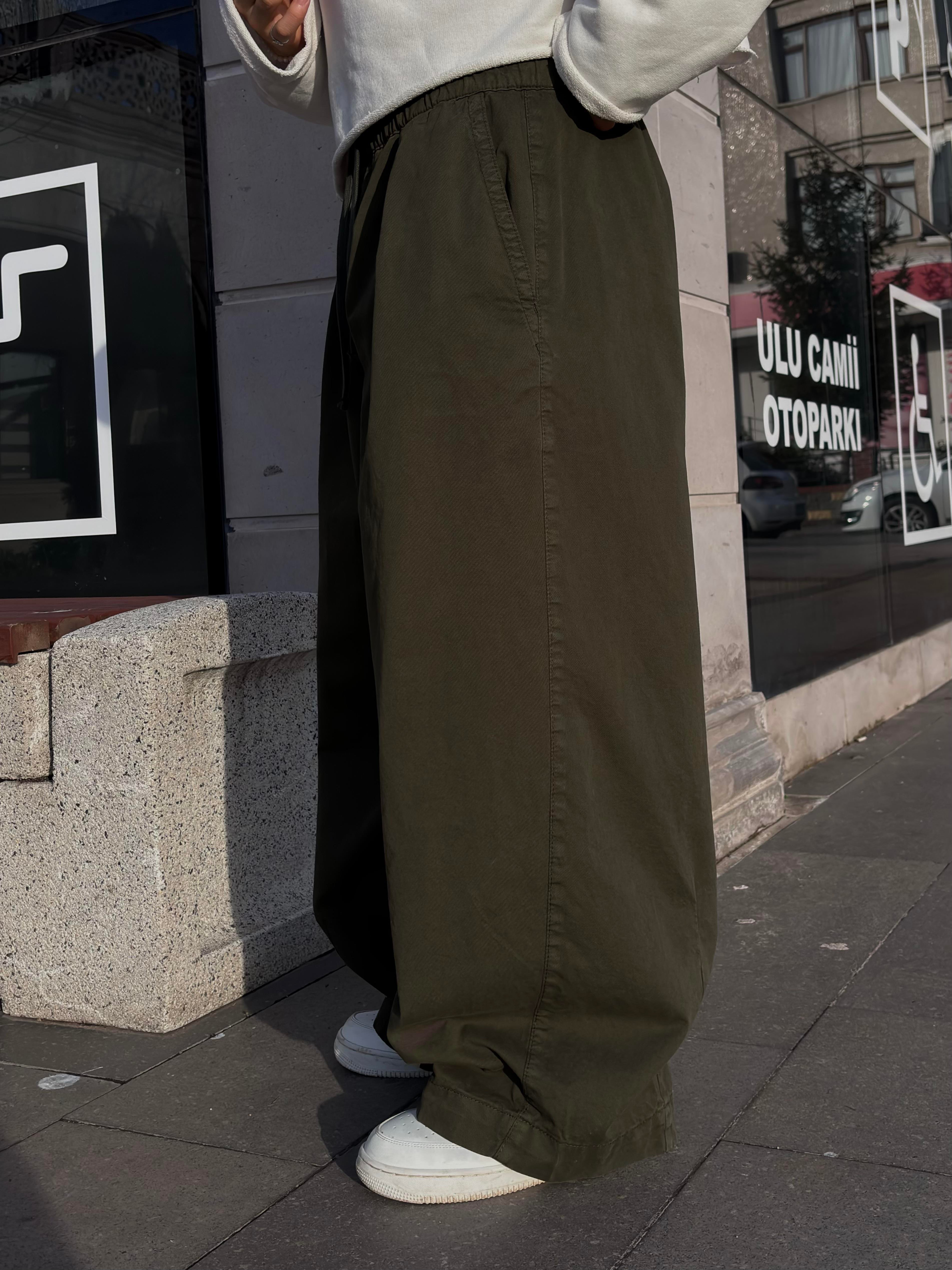 Premium Green Bobbi Baggy Cocoon Pants