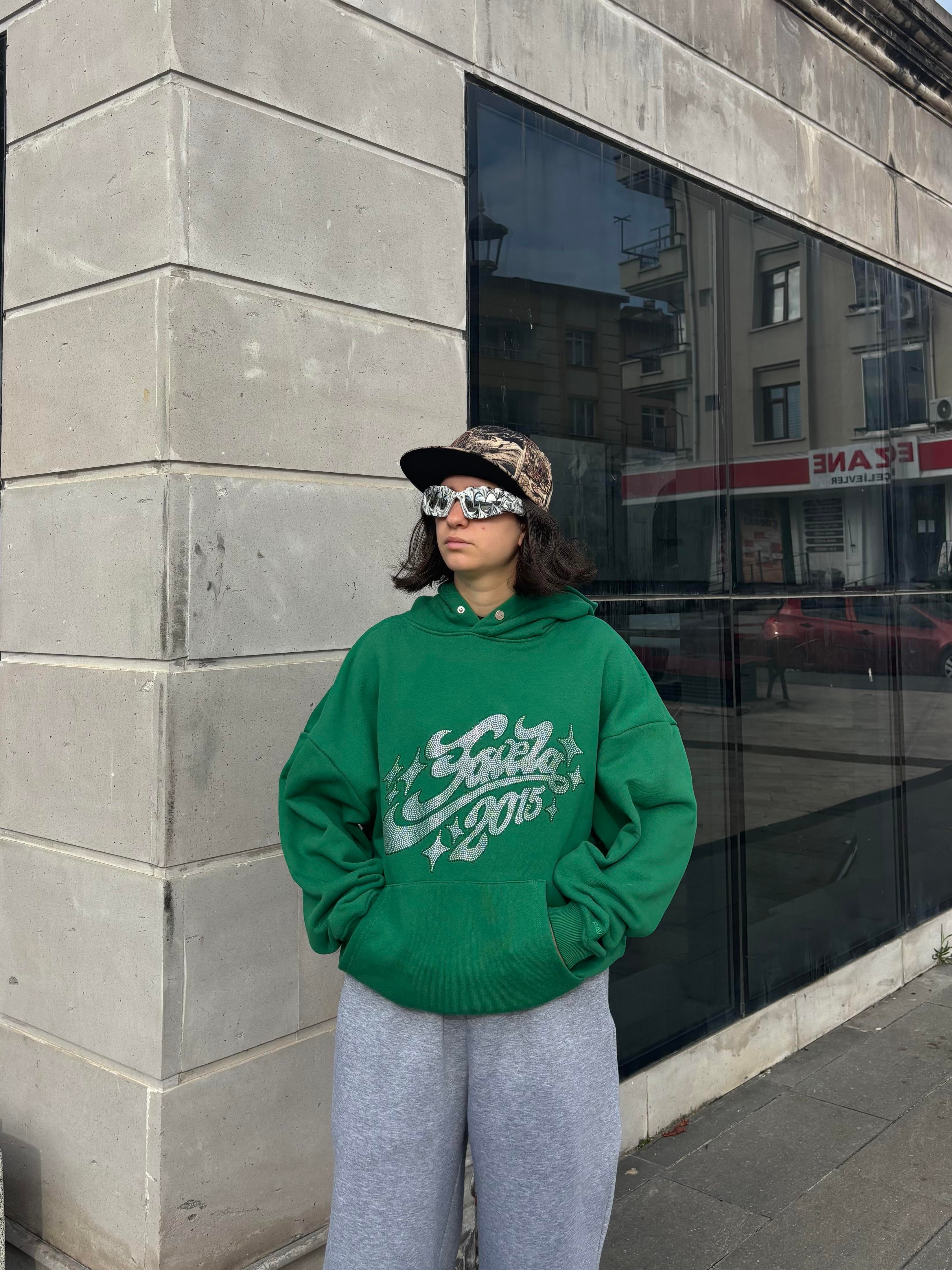 Premium Green Tone Heavyweight Hoodie