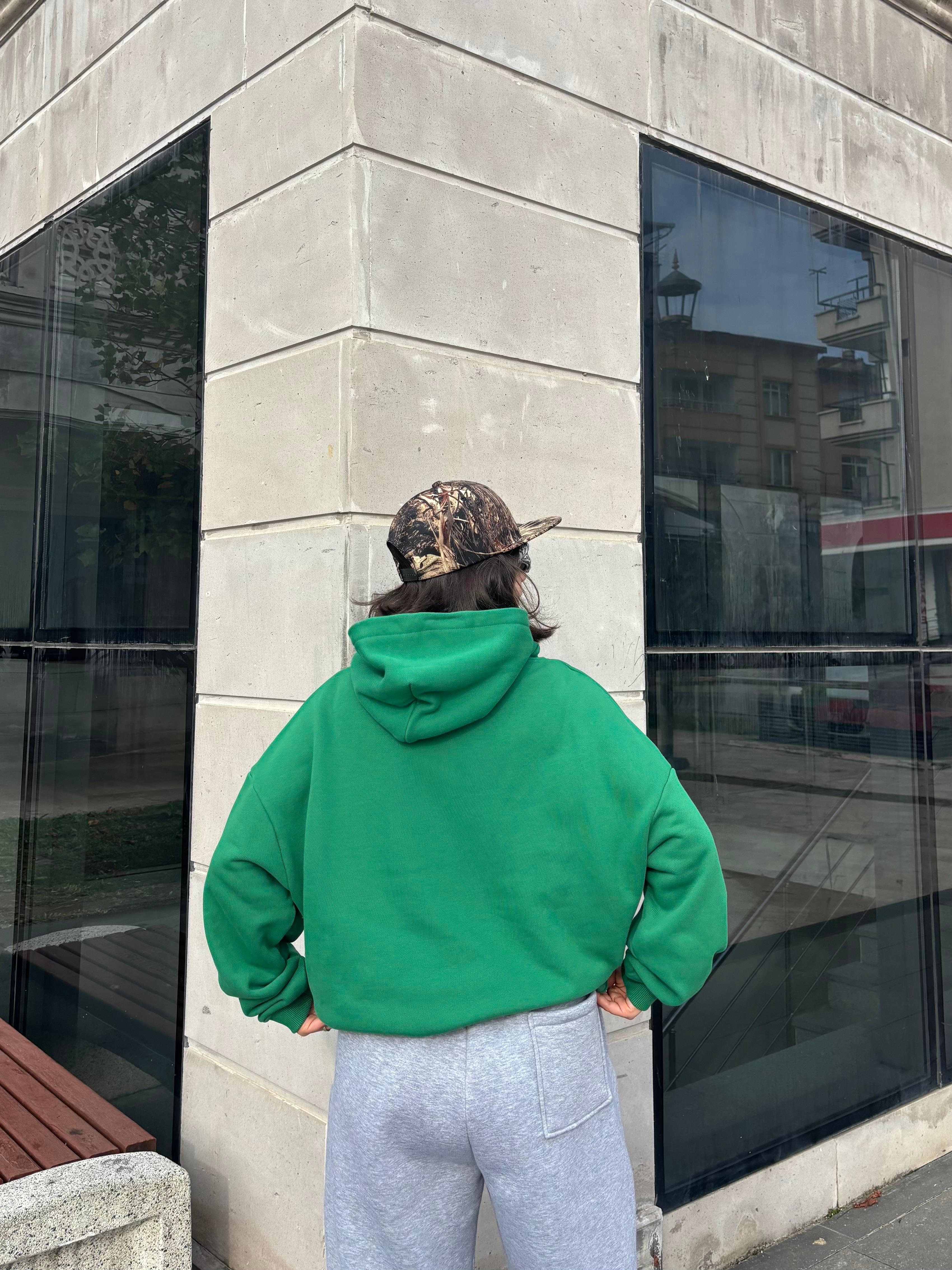 Premium Green Tone Heavyweight Hoodie
