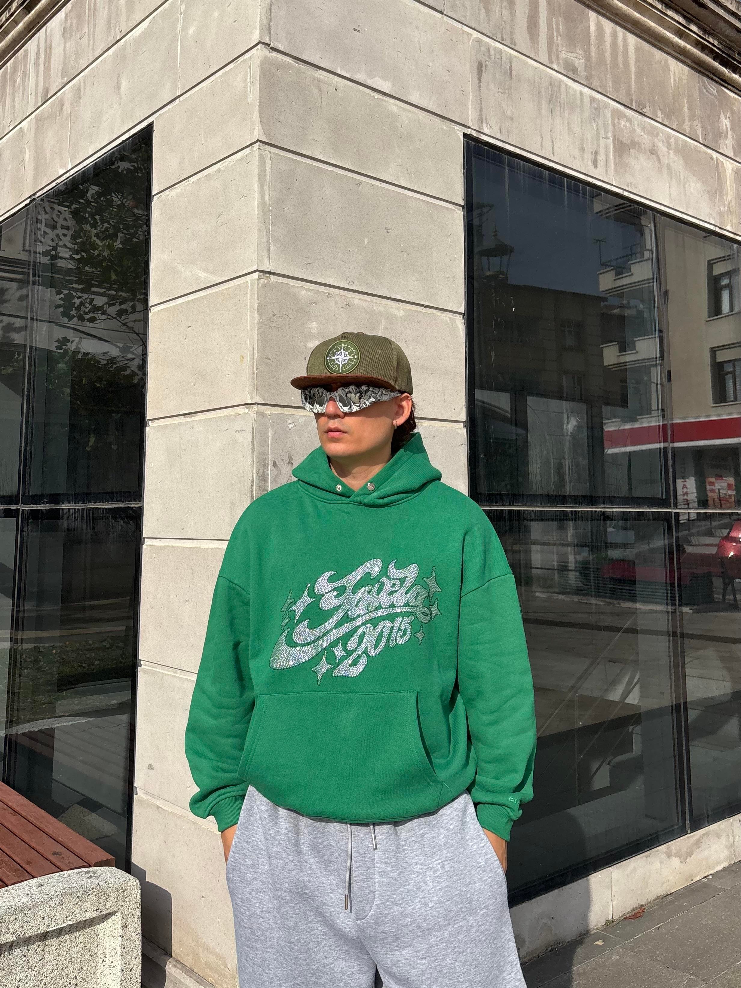 Premium Green Tone Heavyweight Hoodie