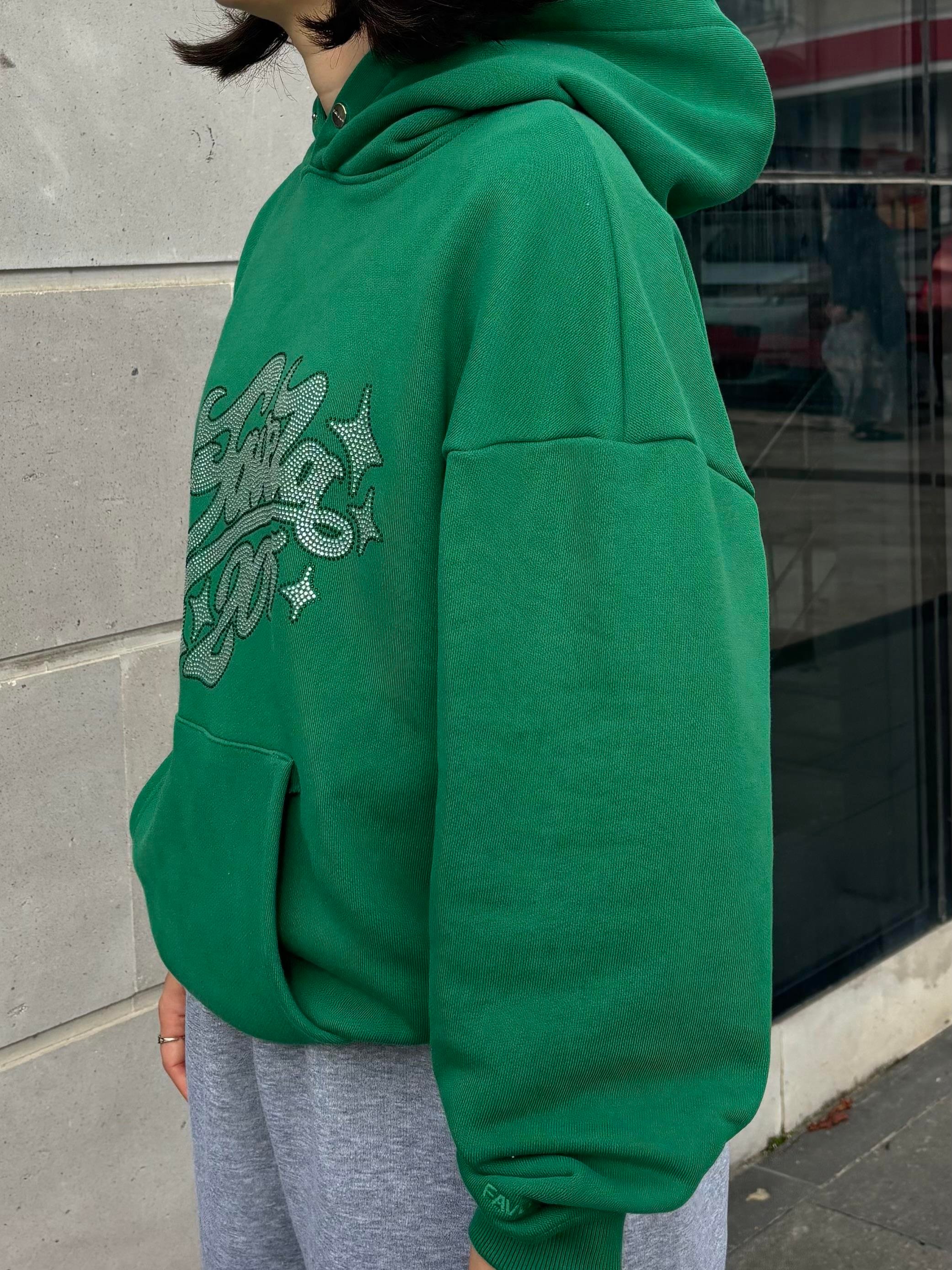 Premium Green Tone Heavyweight Hoodie