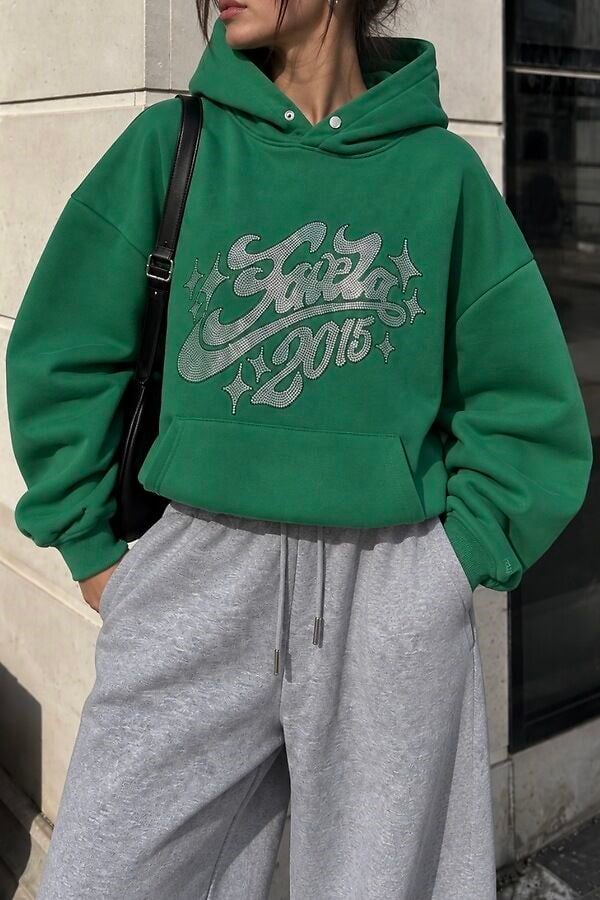 Premium Green Tone Heavyweight Hoodie