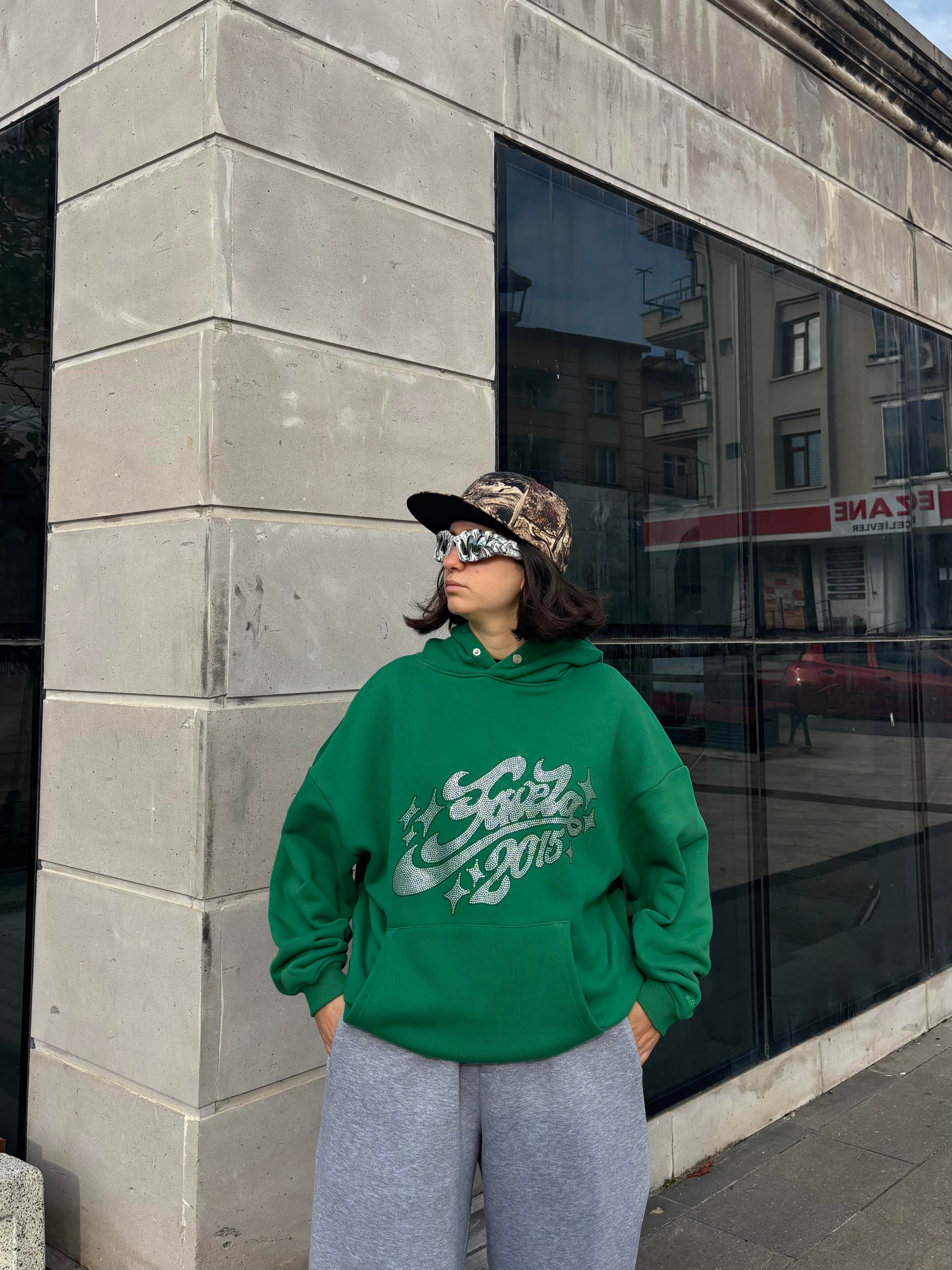 Premium Green Tone Heavyweight Hoodie