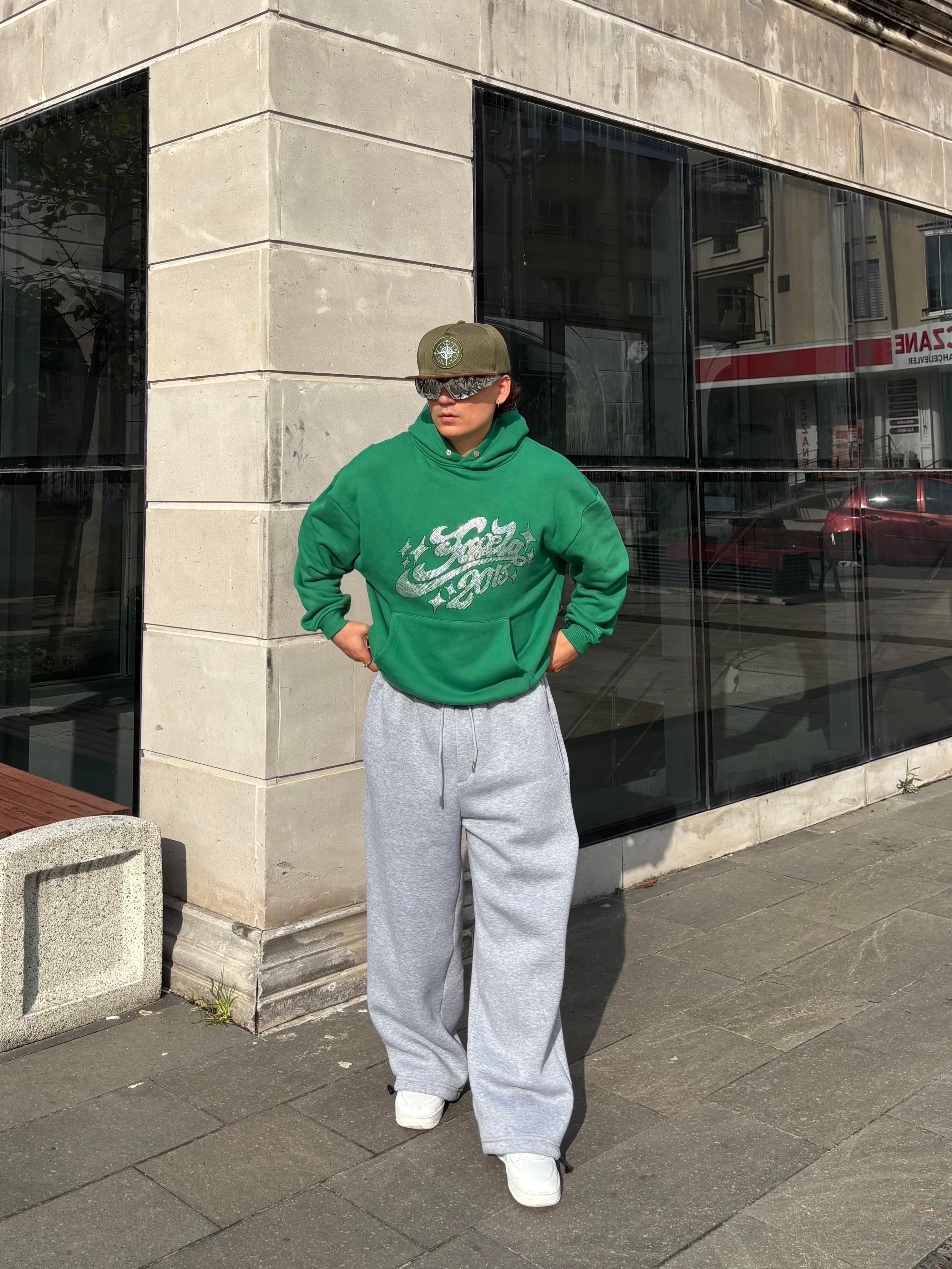 Premium Green Tone Heavyweight Hoodie