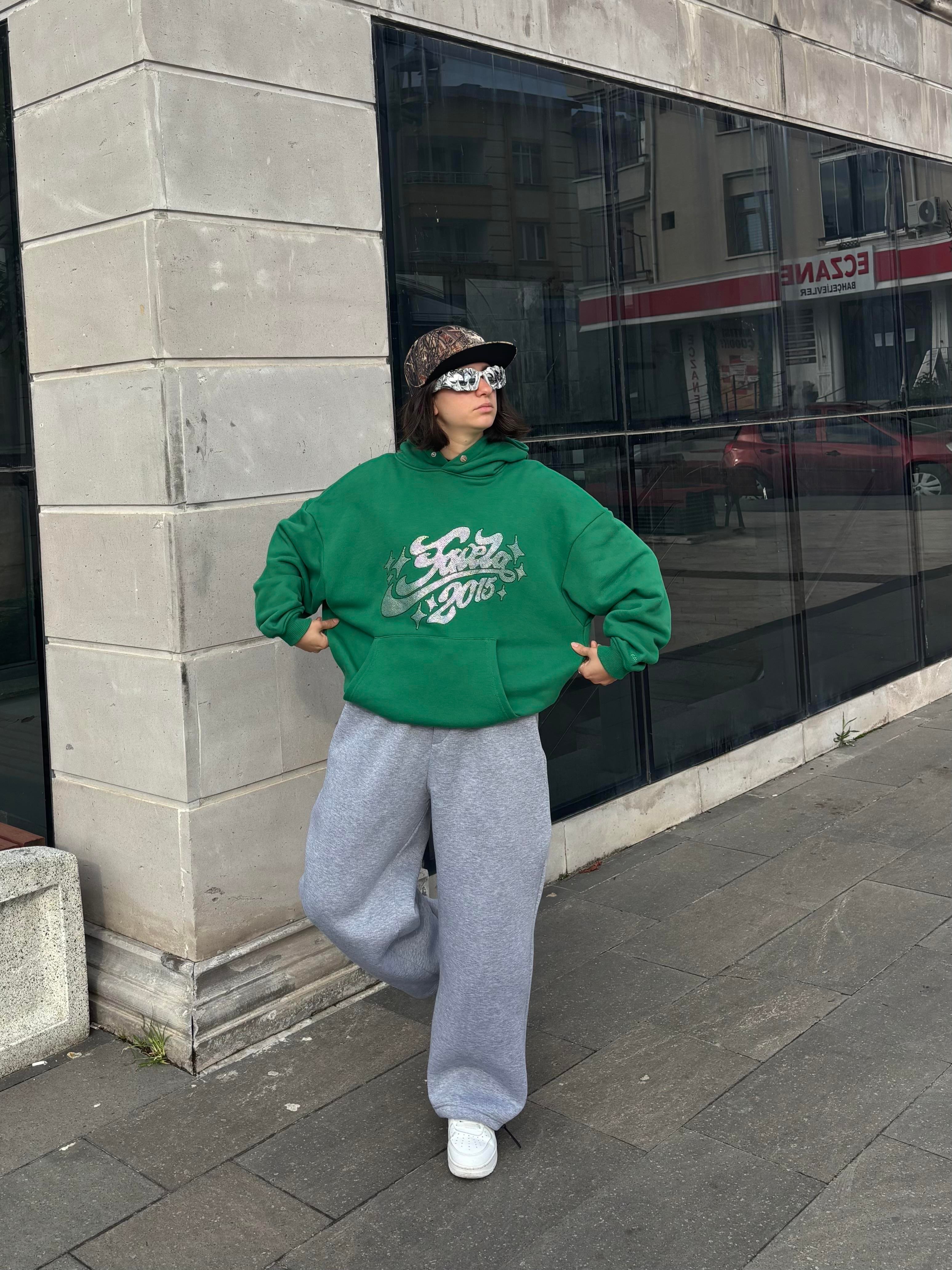 Premium Green Tone Heavyweight Hoodie