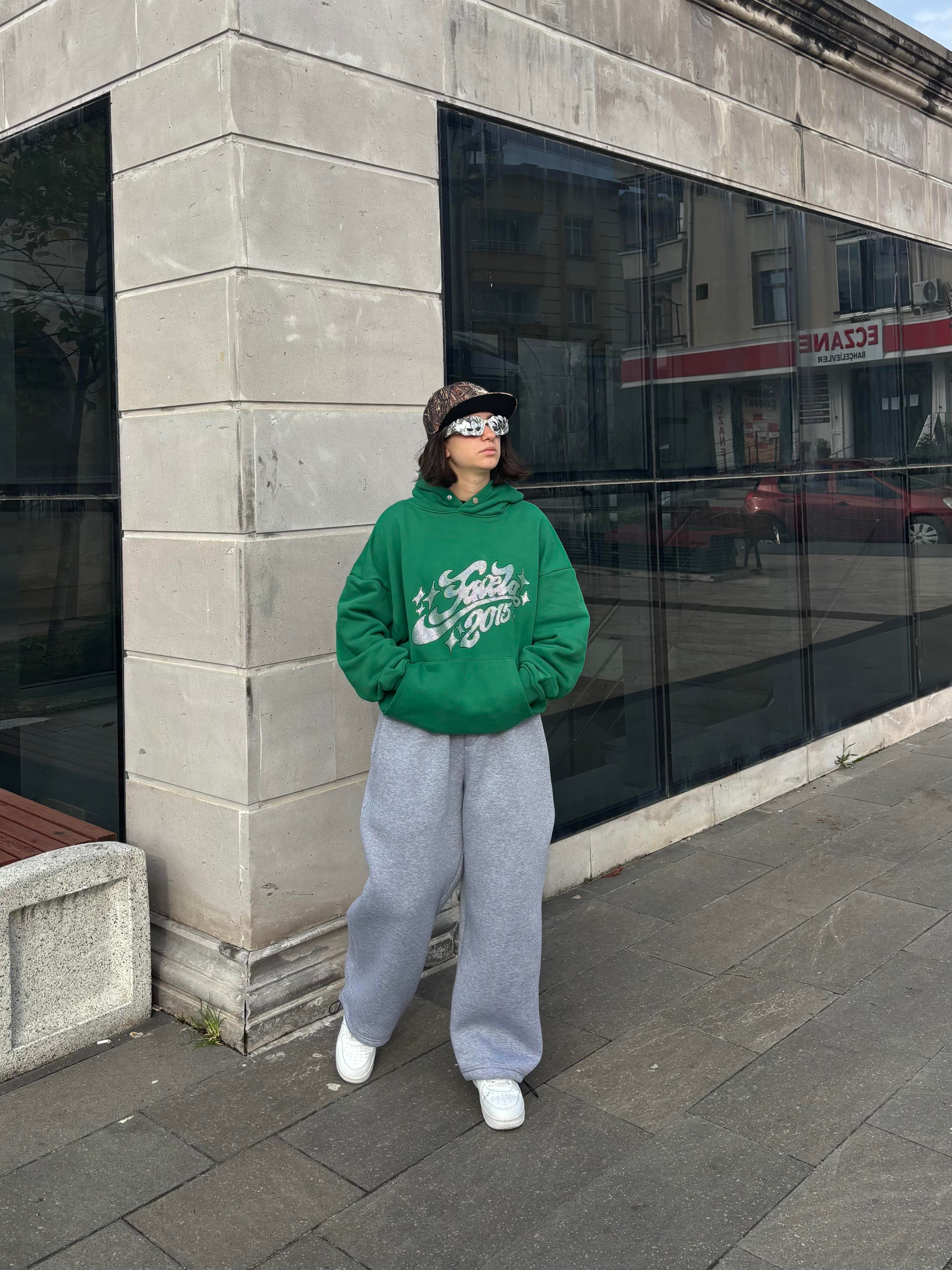 Premium Green Tone Heavyweight Hoodie