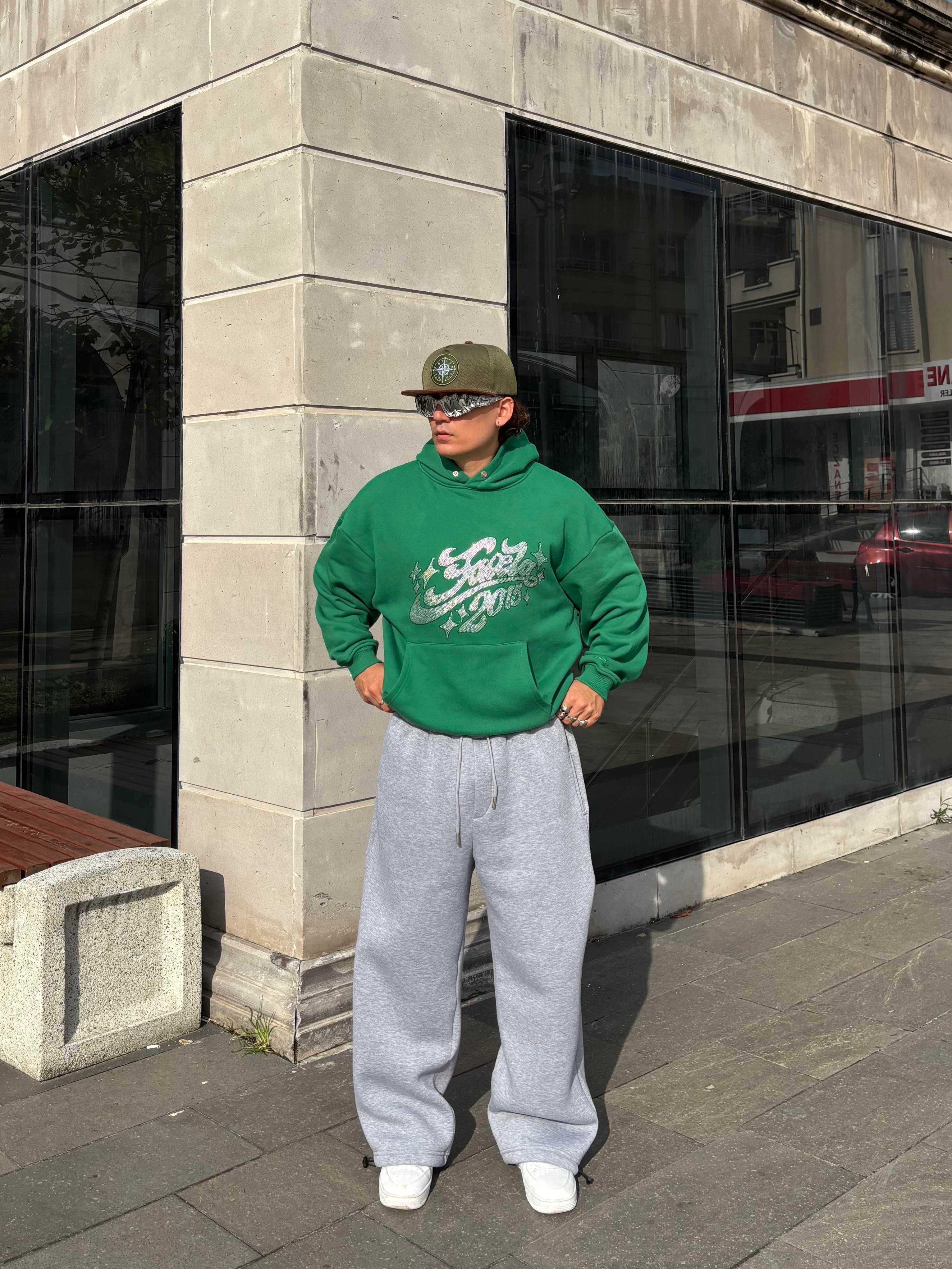 Premium Green Tone Heavyweight Hoodie