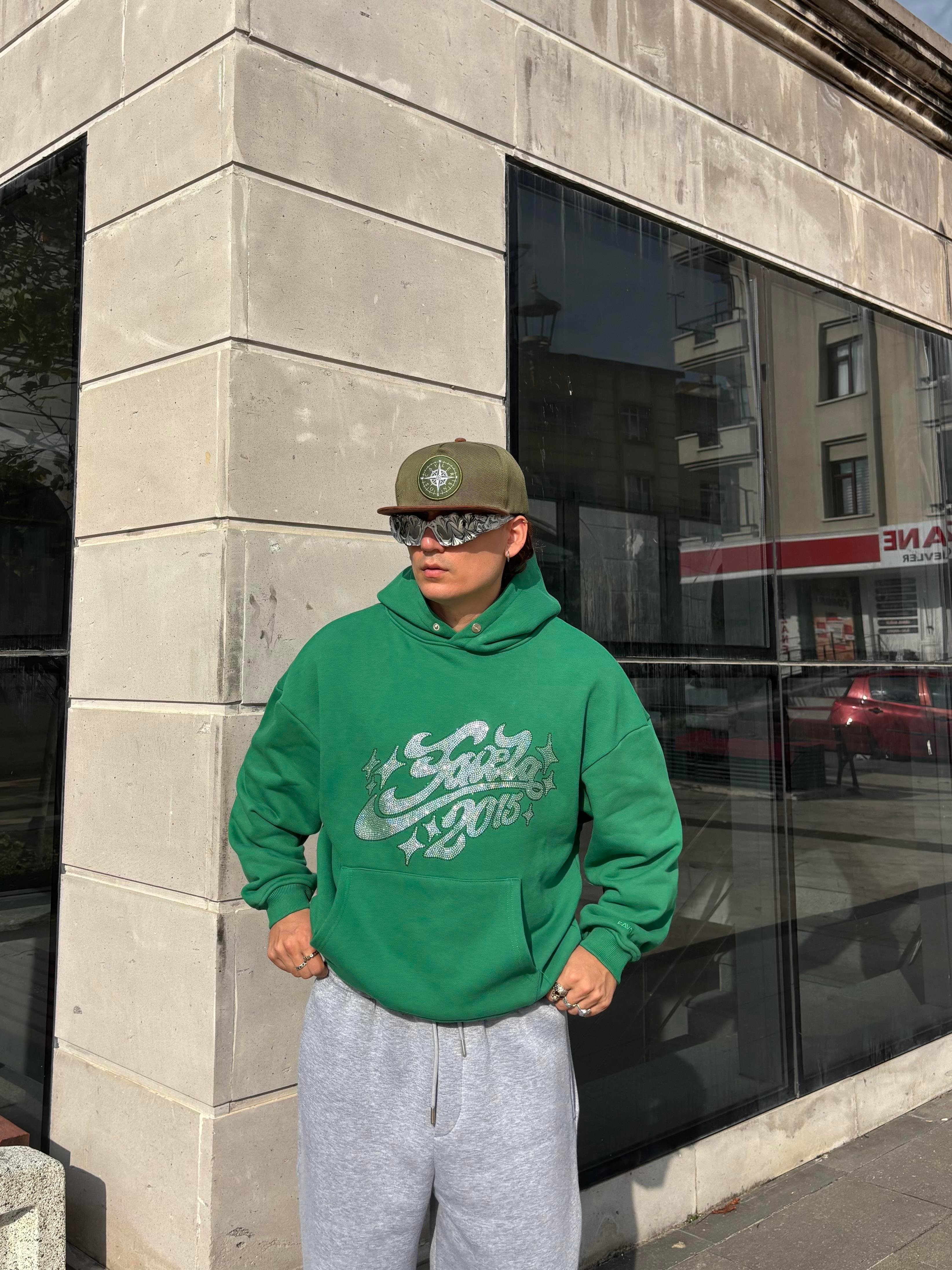 Premium Green Tone Heavyweight Hoodie