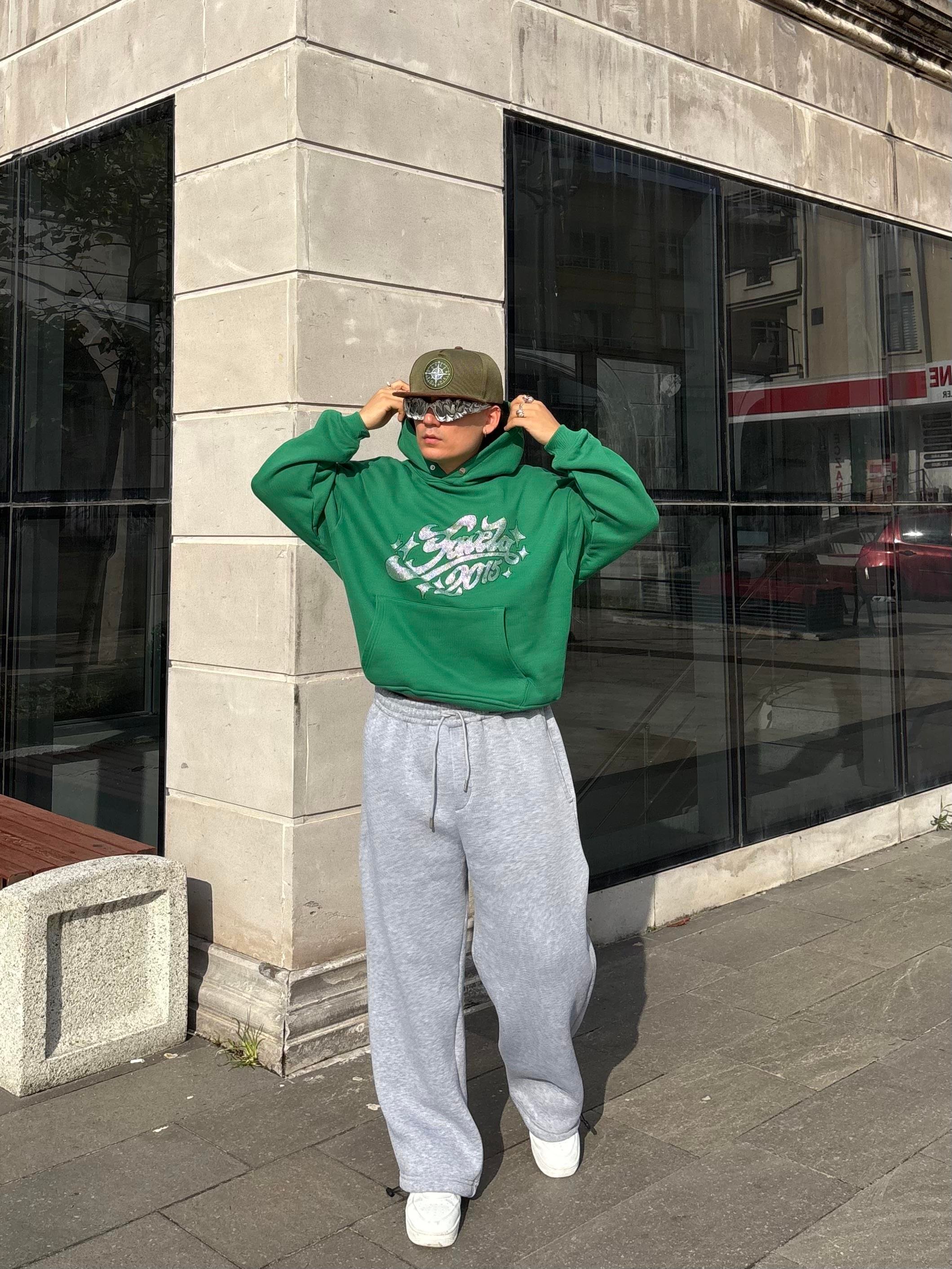 Premium Green Tone Heavyweight Hoodie