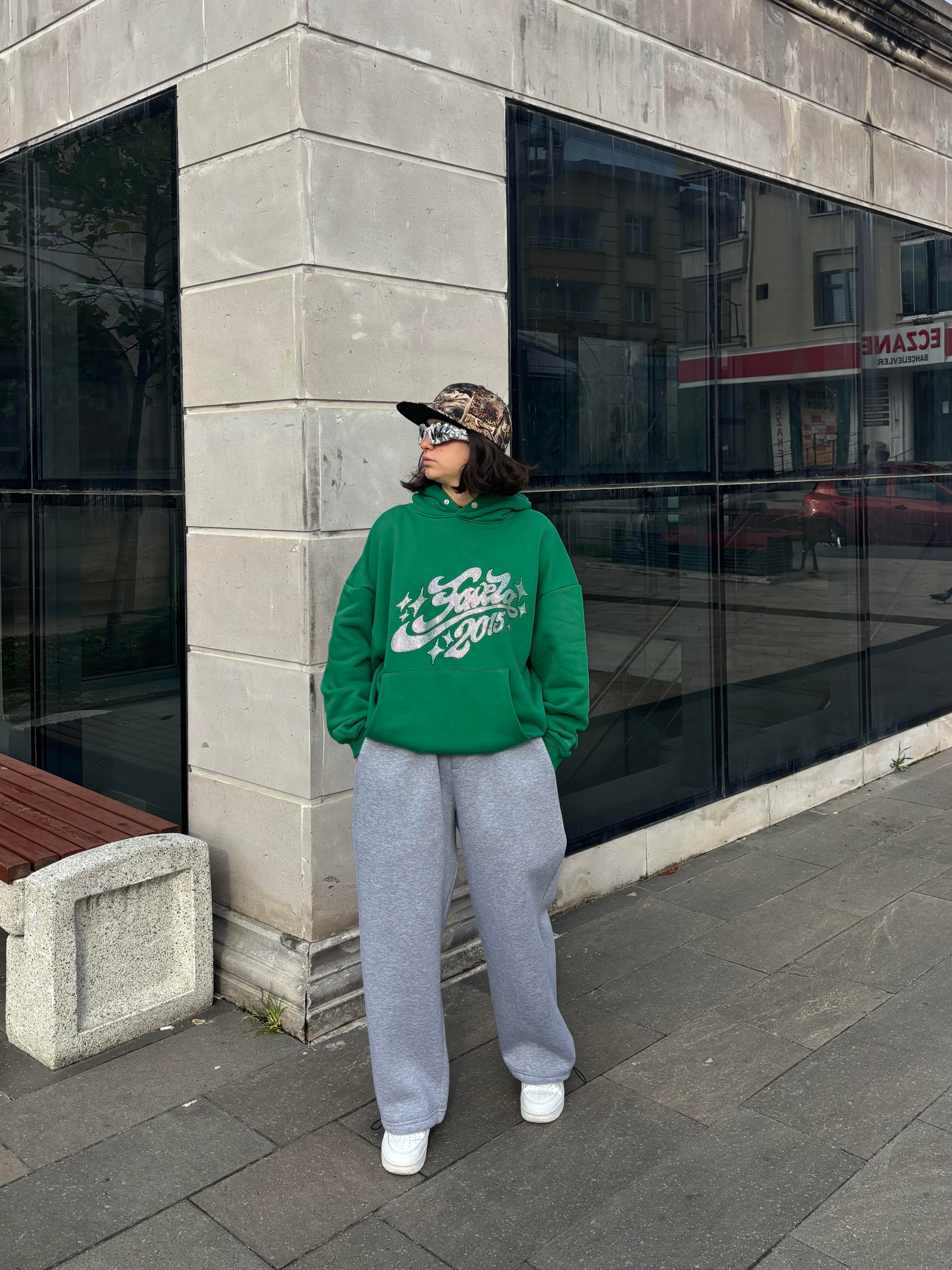 Premium Green Tone Heavyweight Hoodie