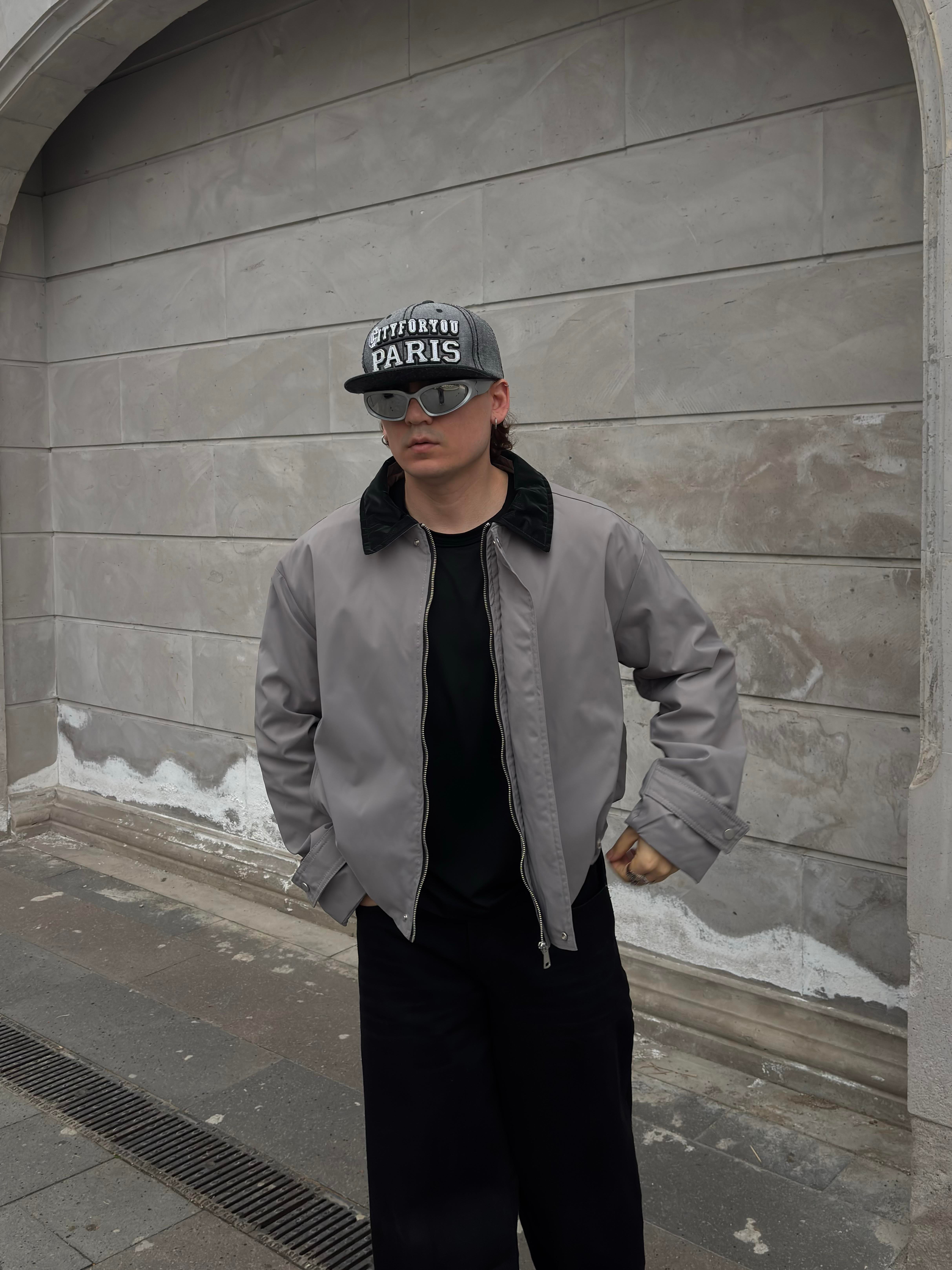 Premium Grey Hafif Dolgulu Mevsimlik Urban Ceket