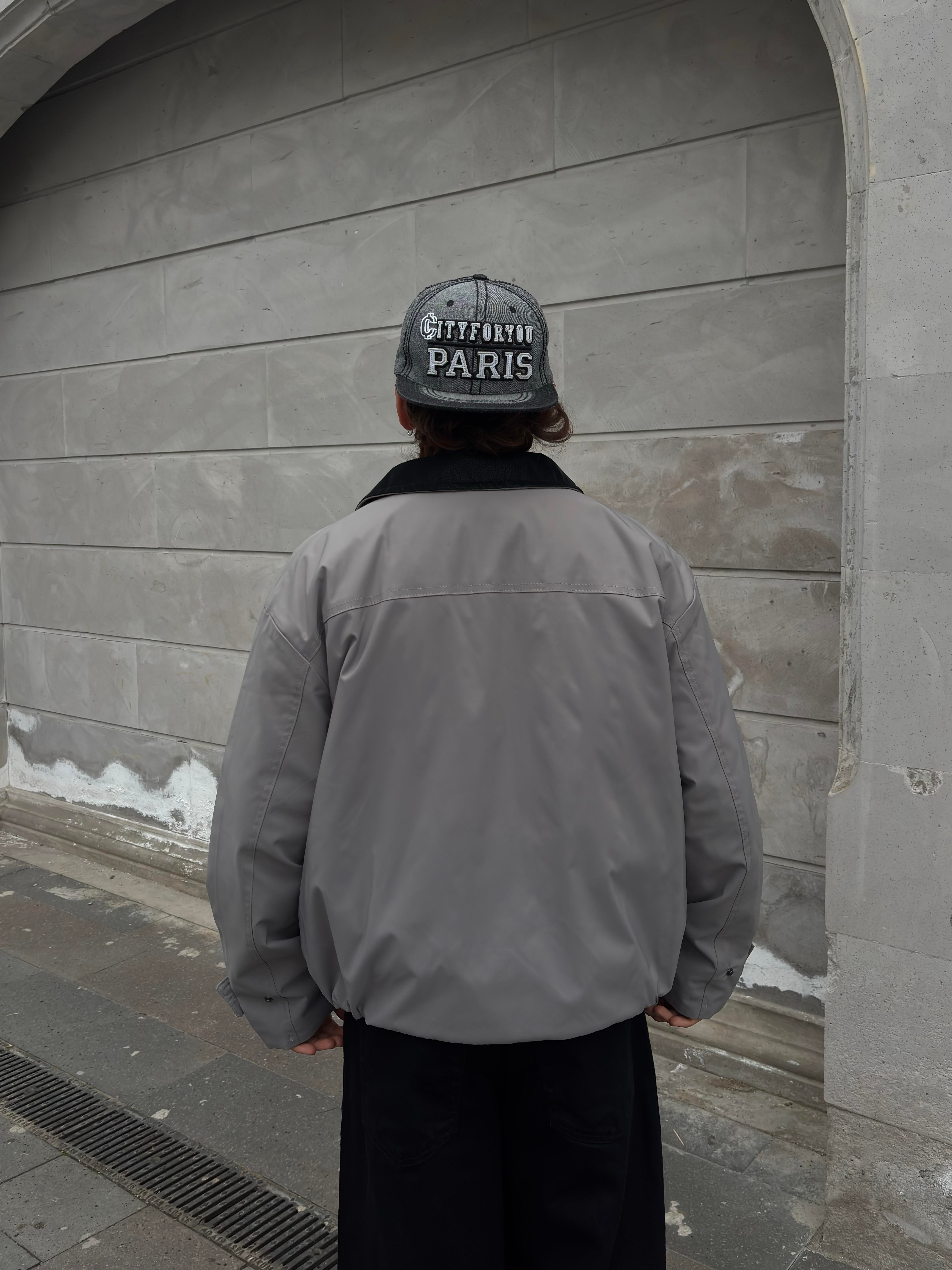Premium Grey Hafif Dolgulu Mevsimlik Urban Ceket