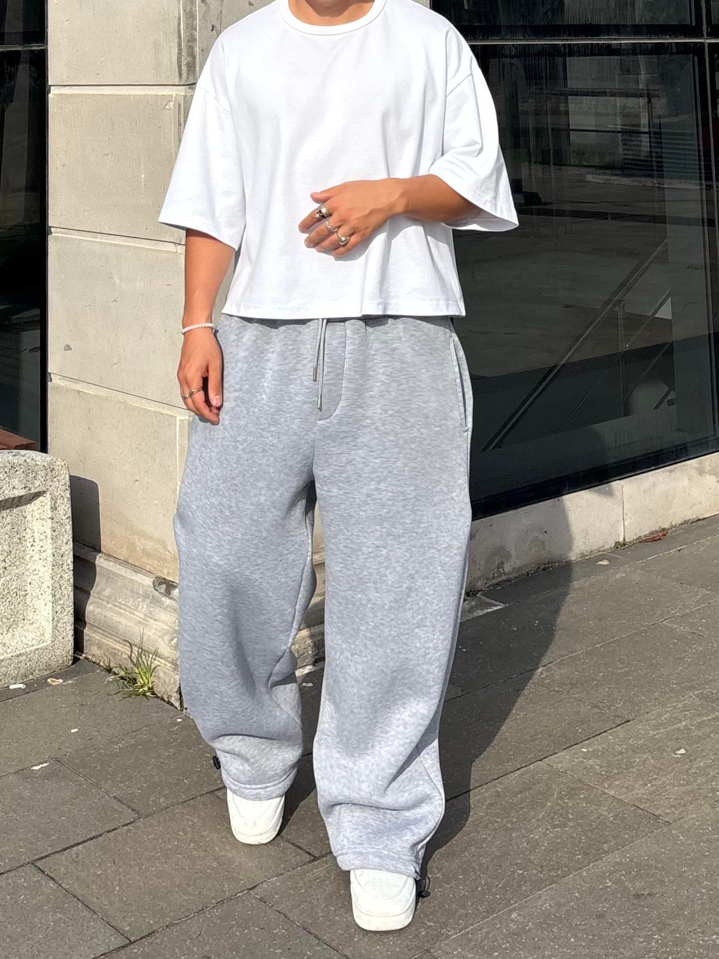 Premium Grey Tone Baggy Eşofman Altı