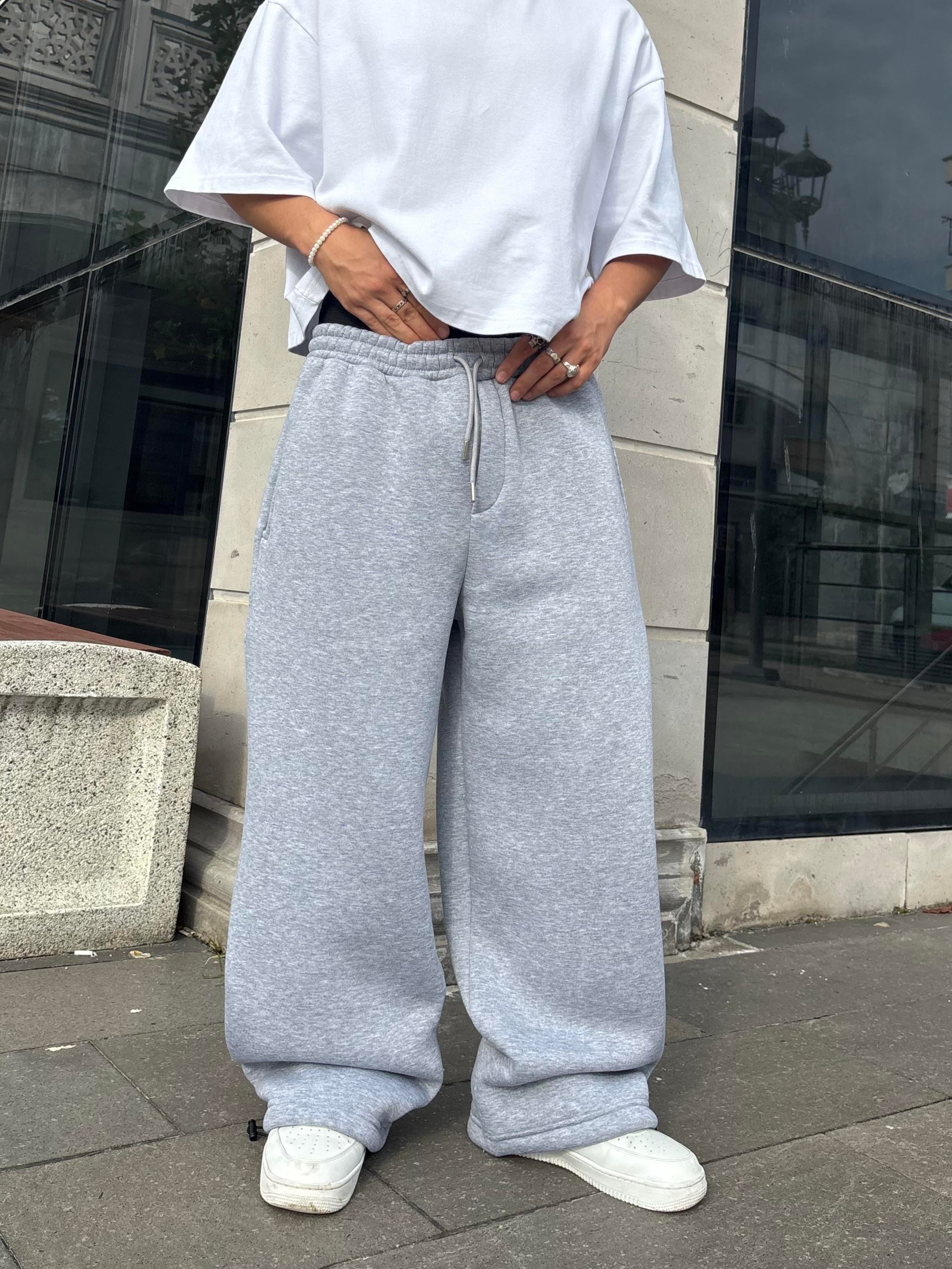 Premium Grey Tone Baggy Eşofman Altı