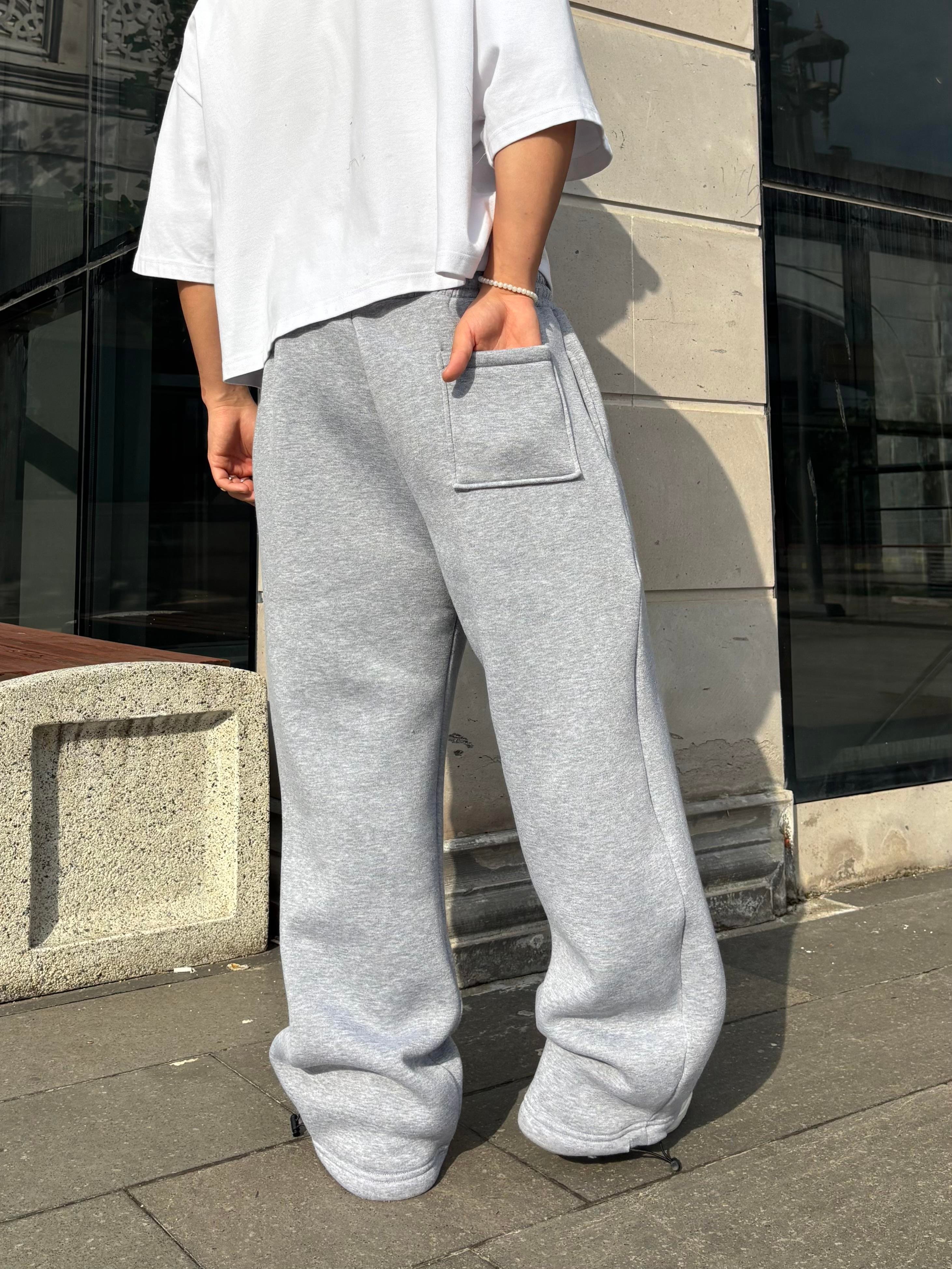 Premium Grey Tone Baggy Eşofman Altı