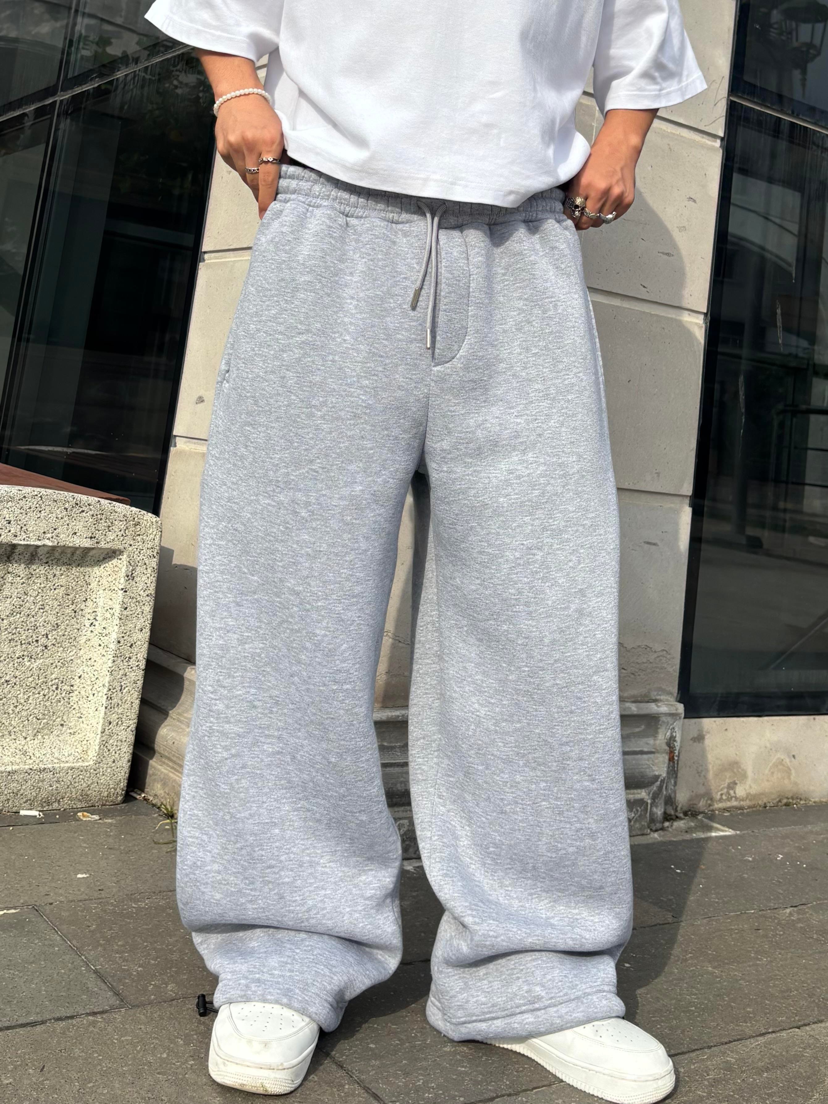 Premium Grey Tone Baggy Eşofman Altı