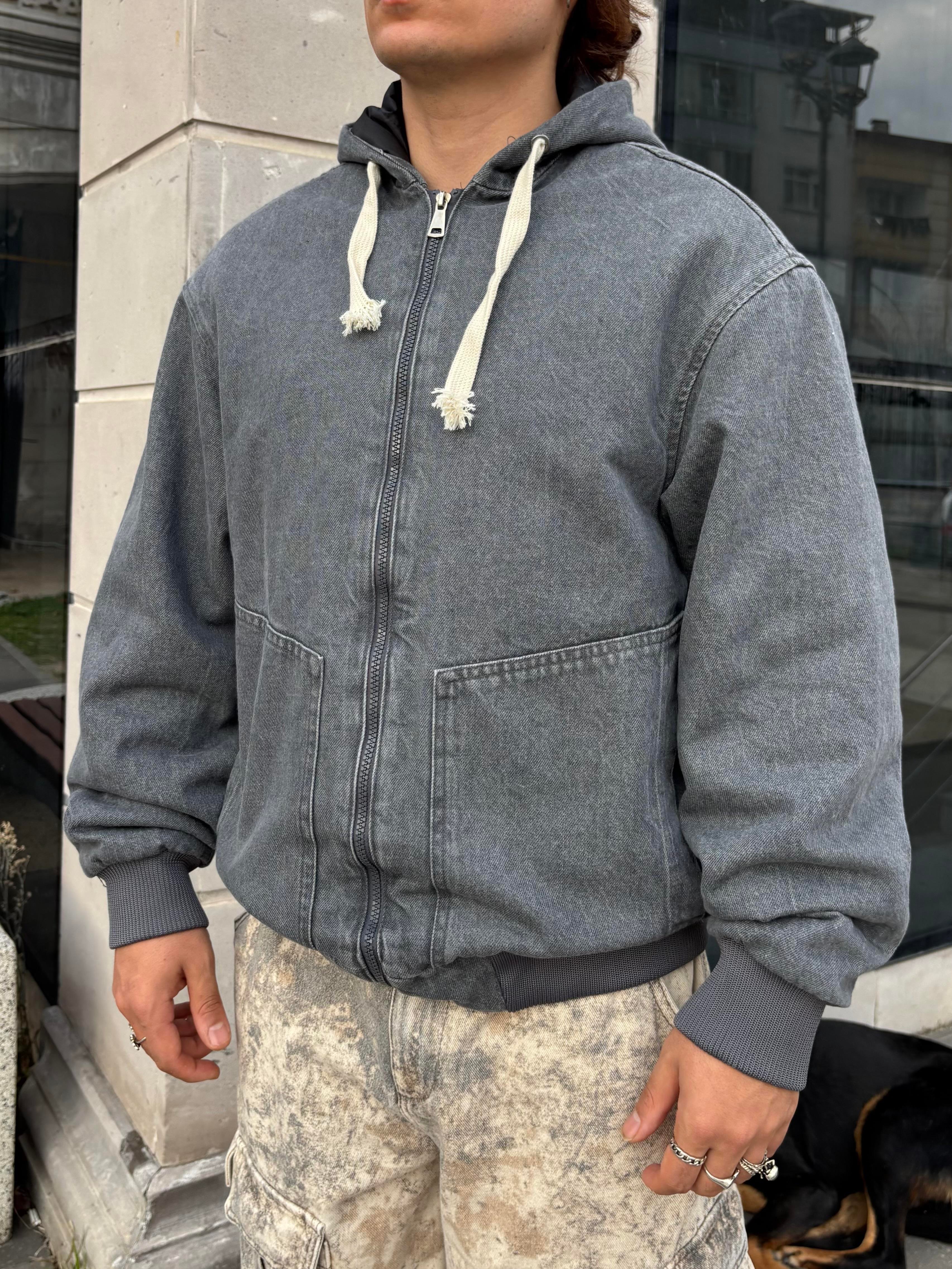 Premium Grey Tone Giacca Canvas Jacket