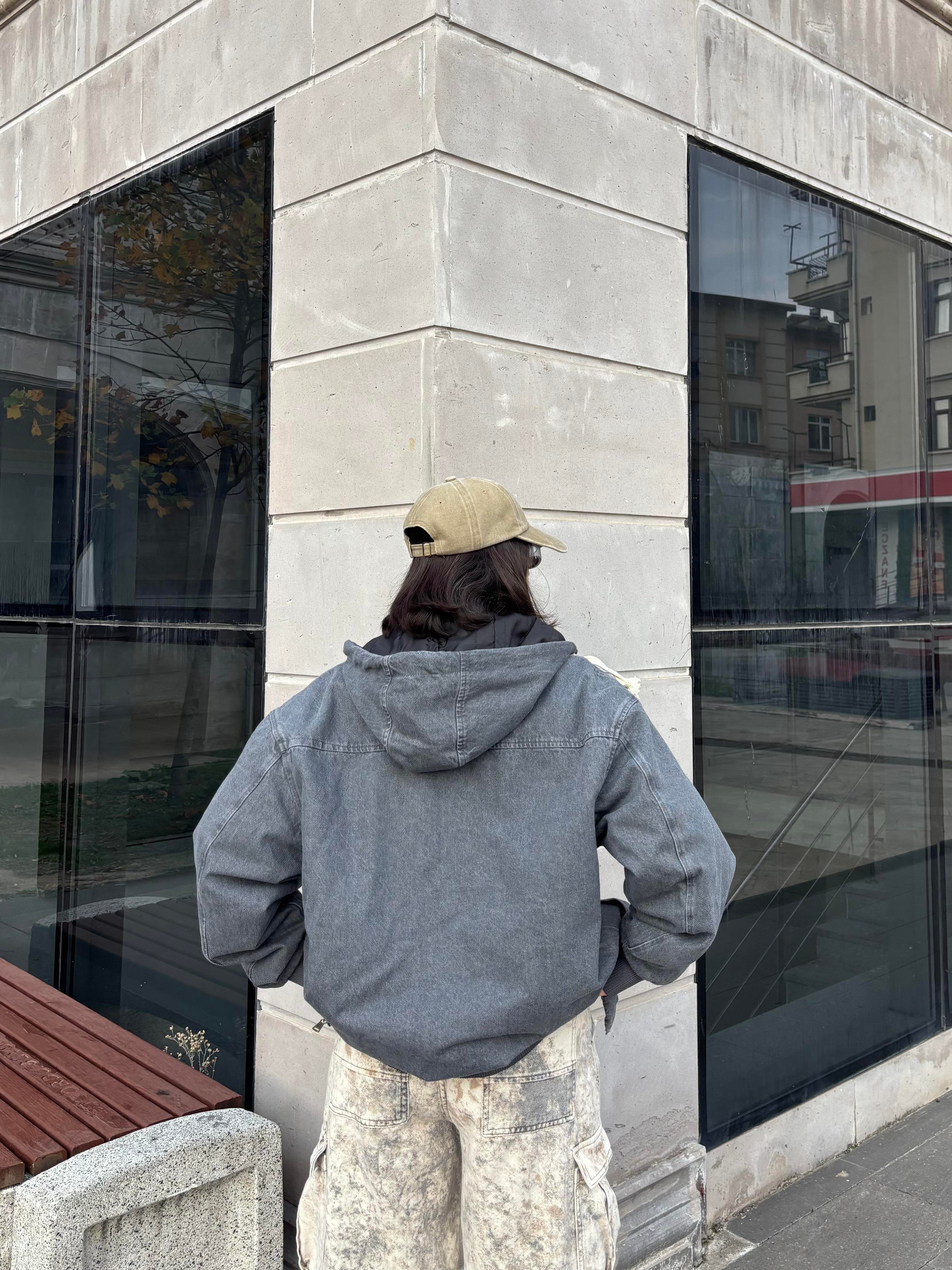 Premium Grey Tone Giacca Canvas Jacket