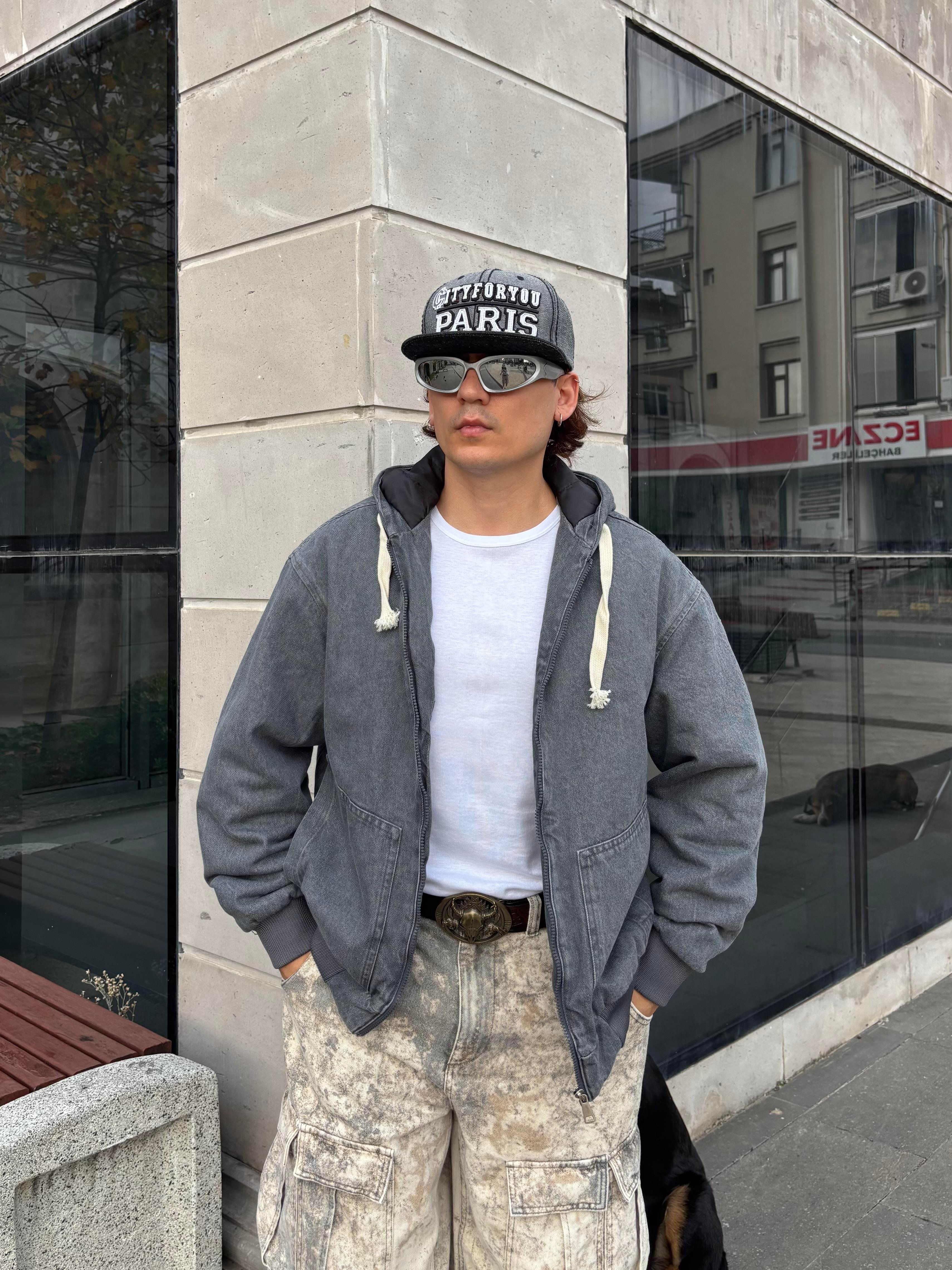 Premium Grey Tone Giacca Canvas Jacket
