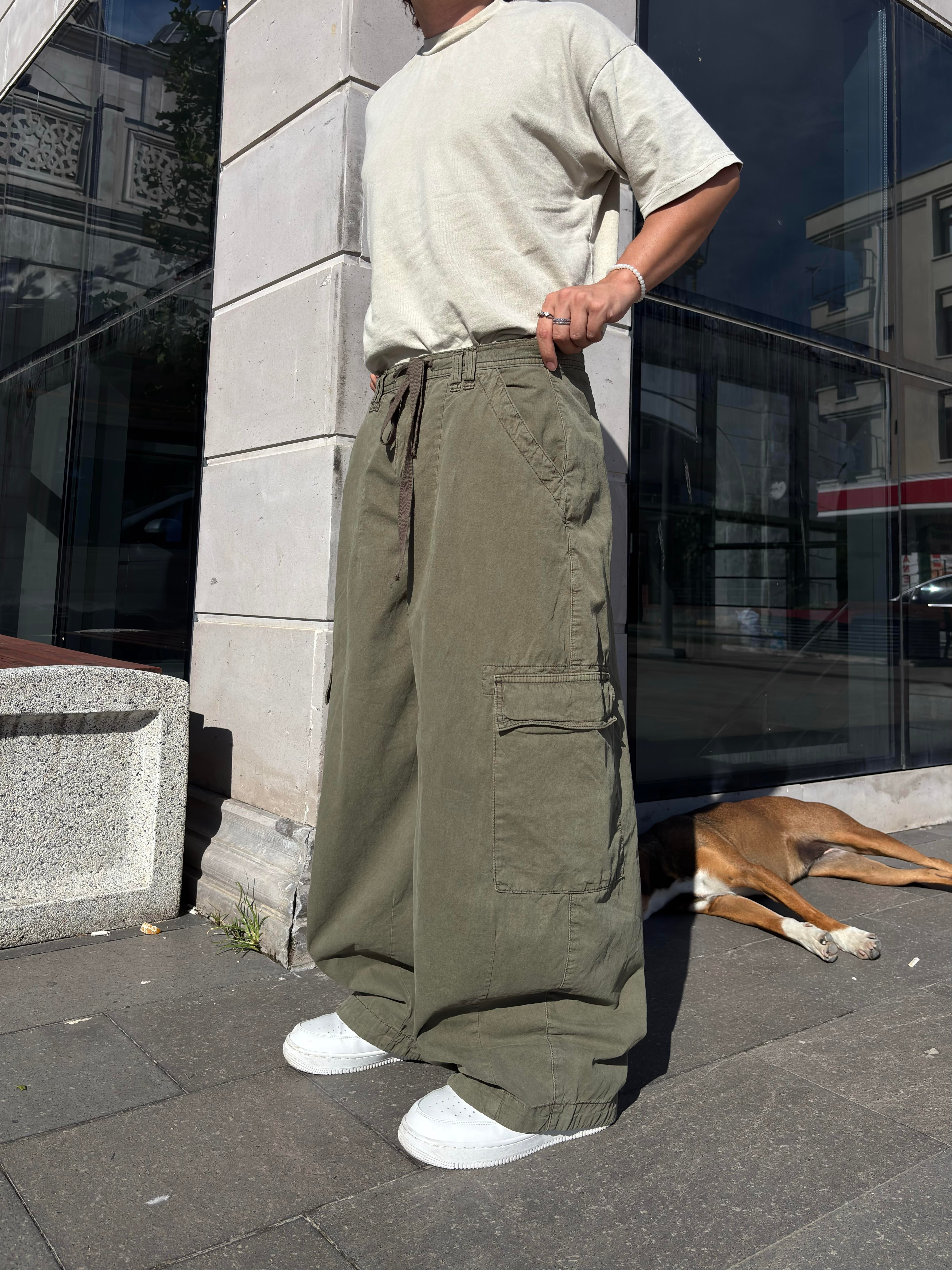 Premium Haki Tone Boi Cargo Pants