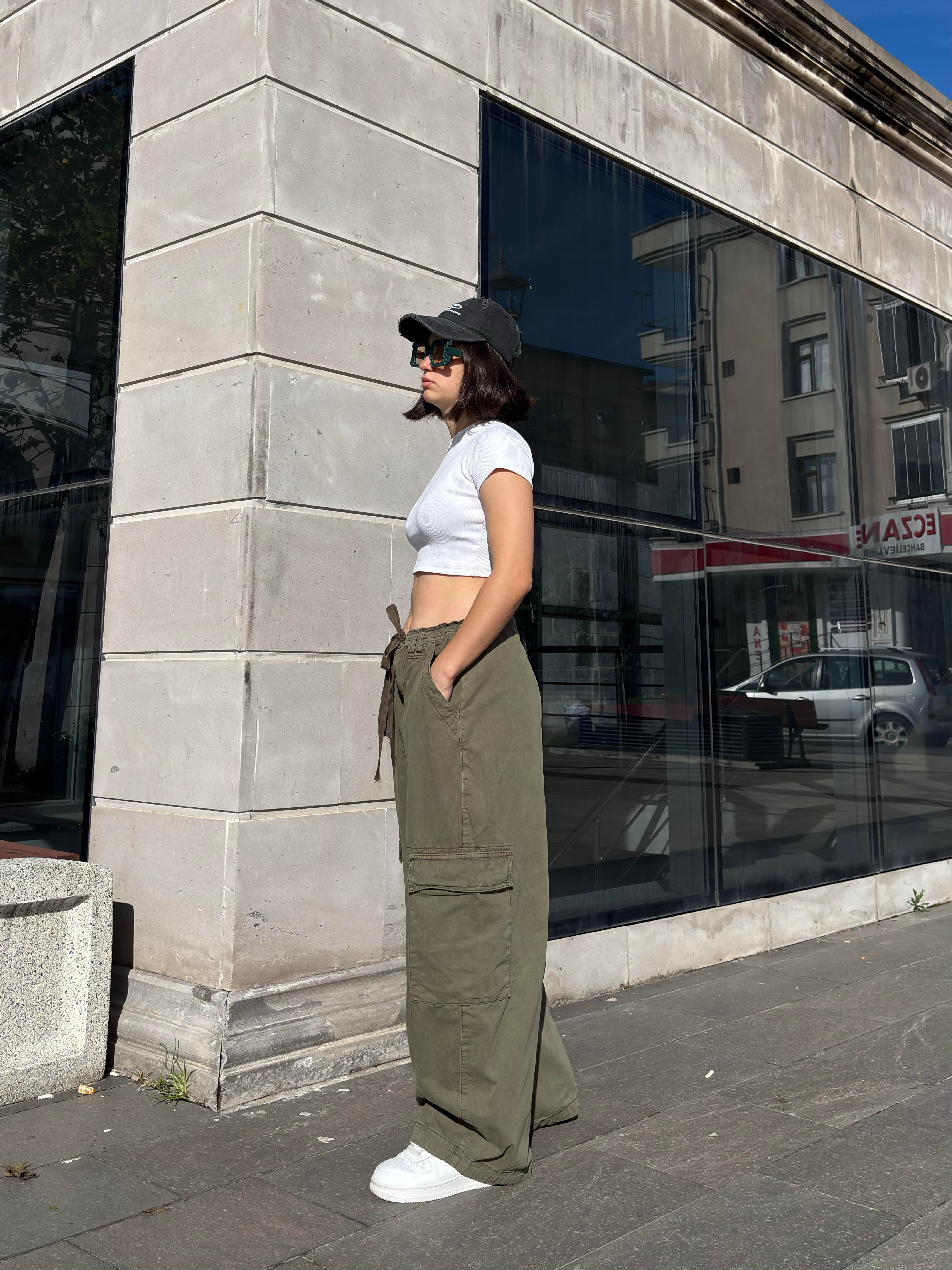 Premium Haki Tone Boi Cargo Pants