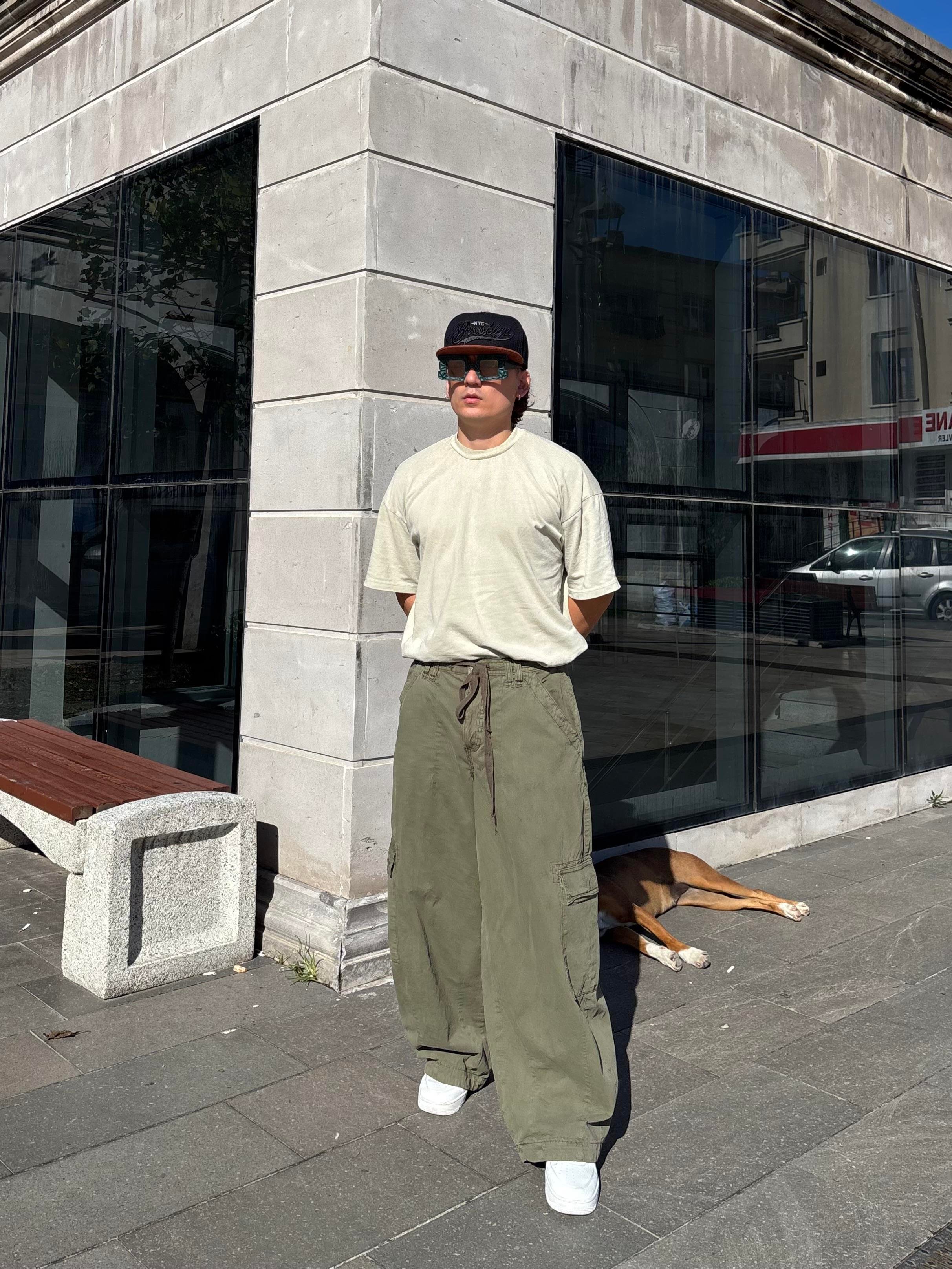 Premium Haki Tone Boi Cargo Pants