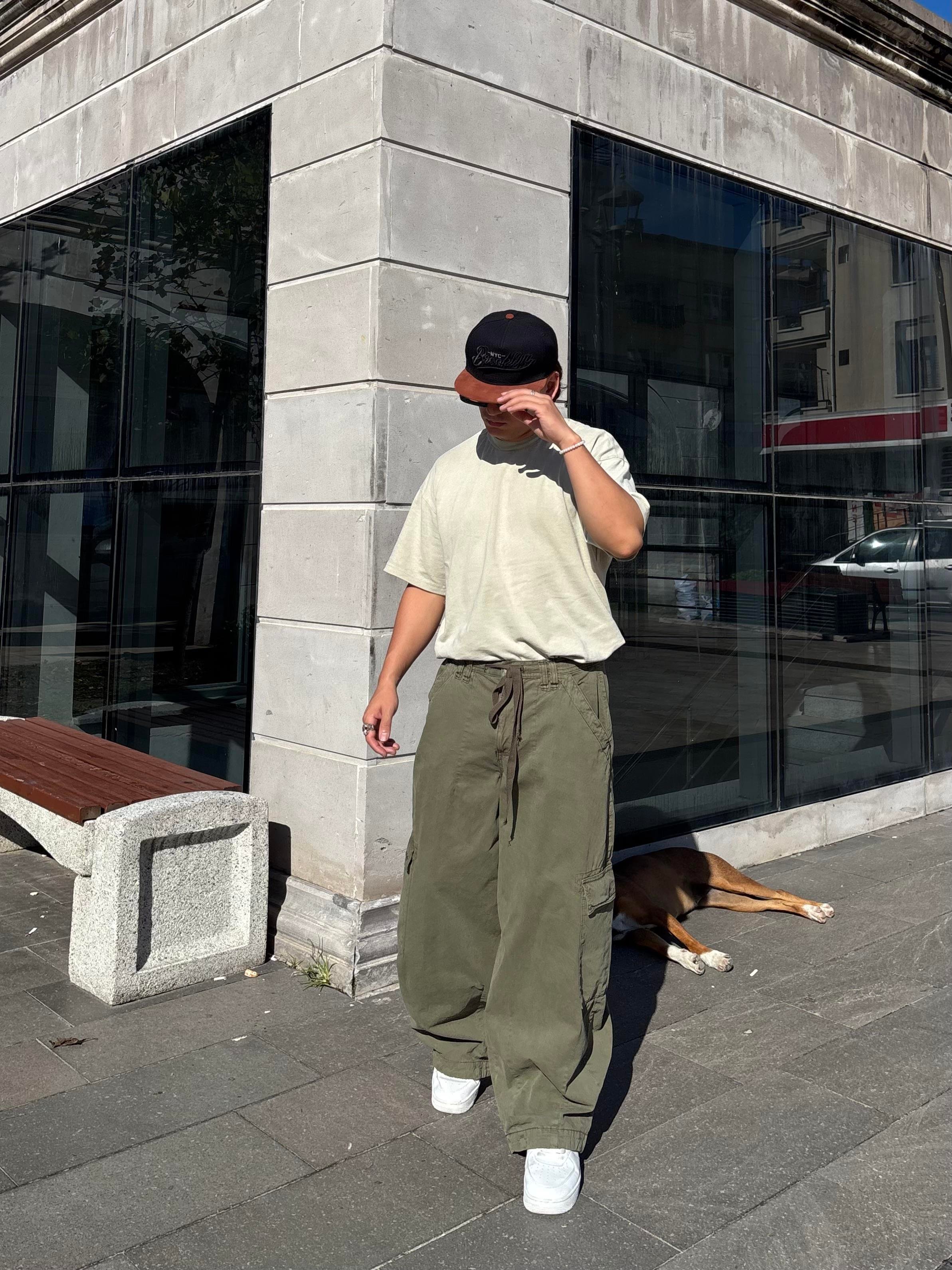 Premium Haki Tone Boi Cargo Pants