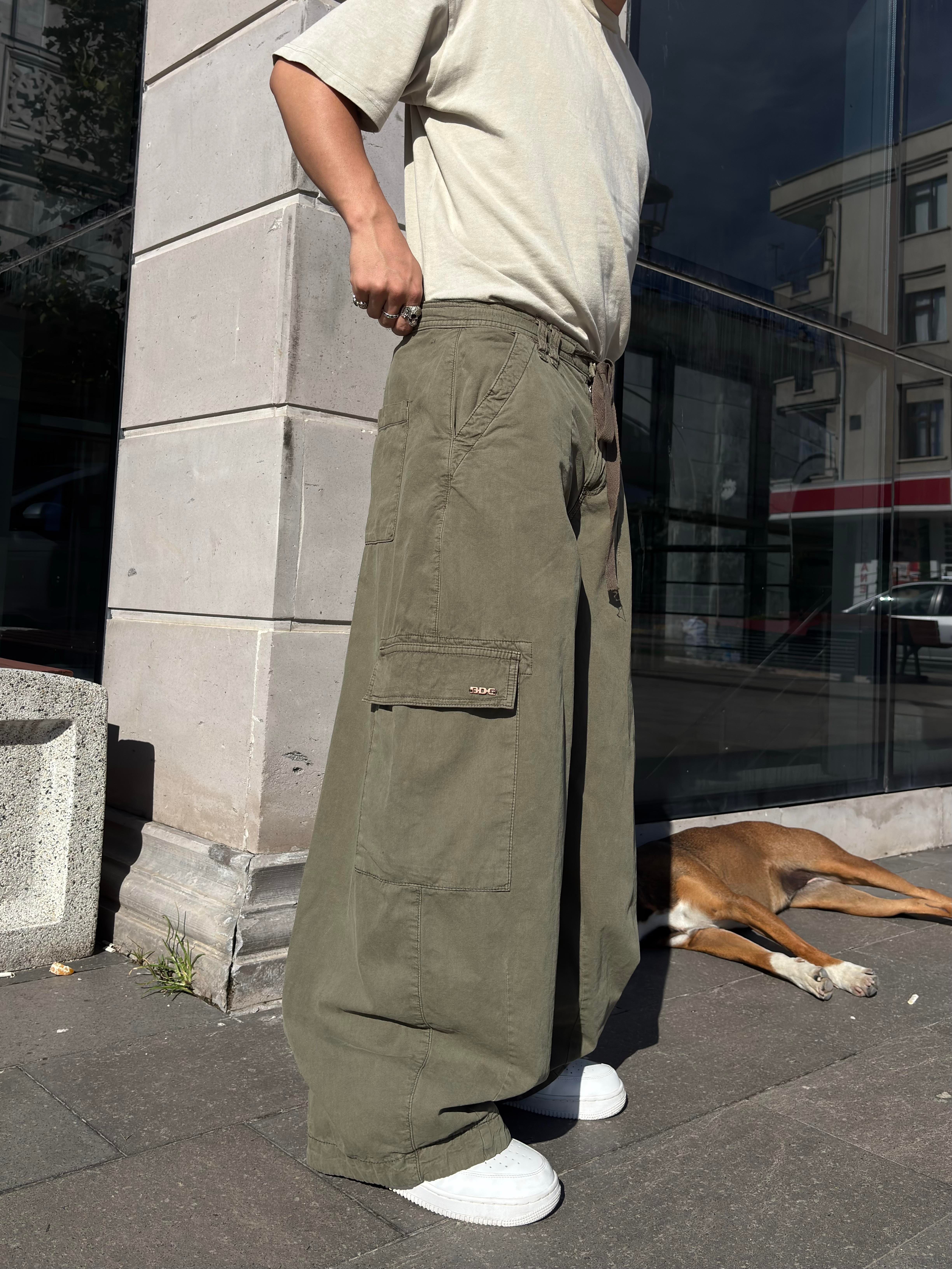 Premium Haki Tone Boi Cargo Pants