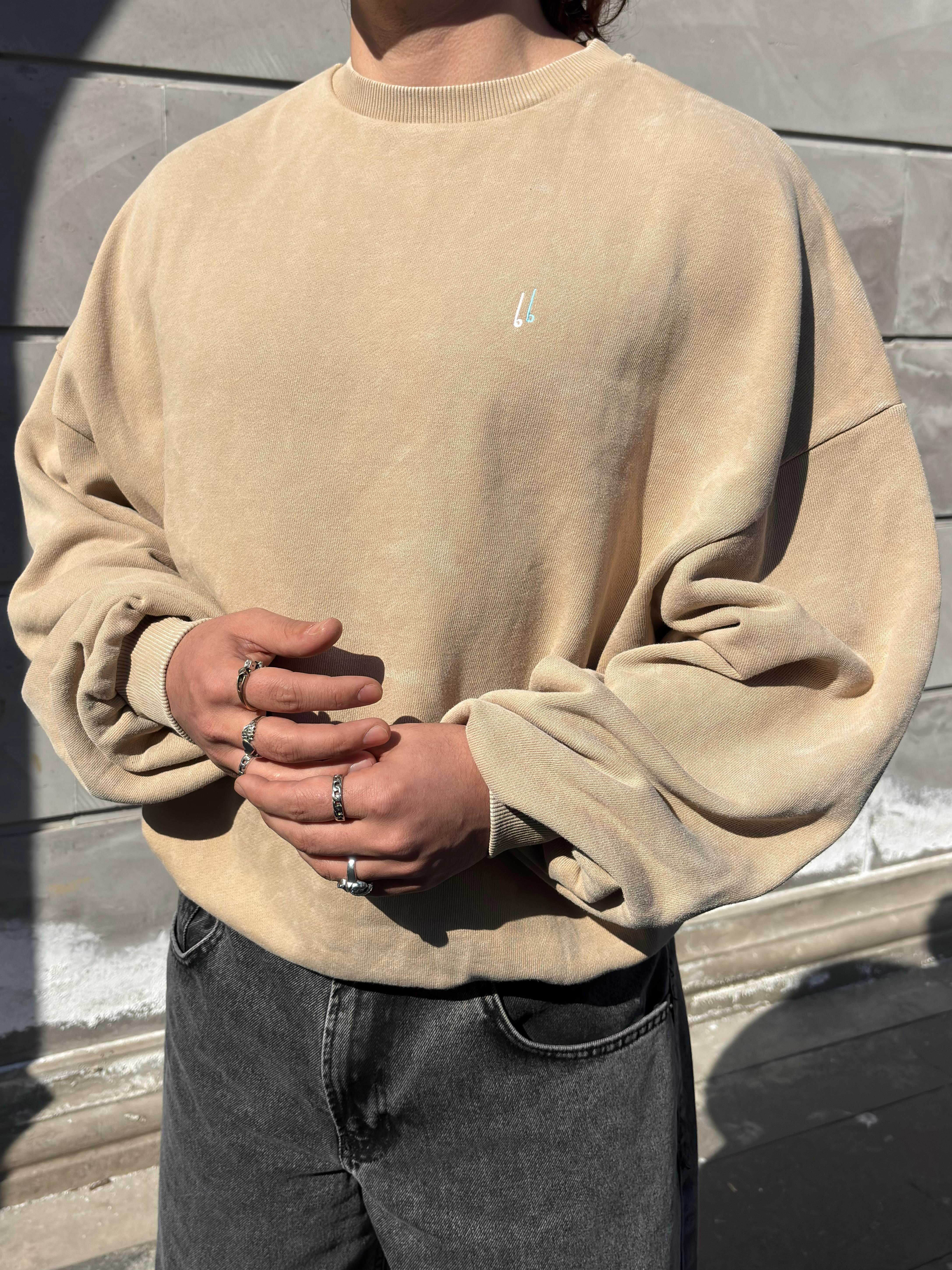 Premium Hydra Nakışlı Form Extreme Oversize Sweat