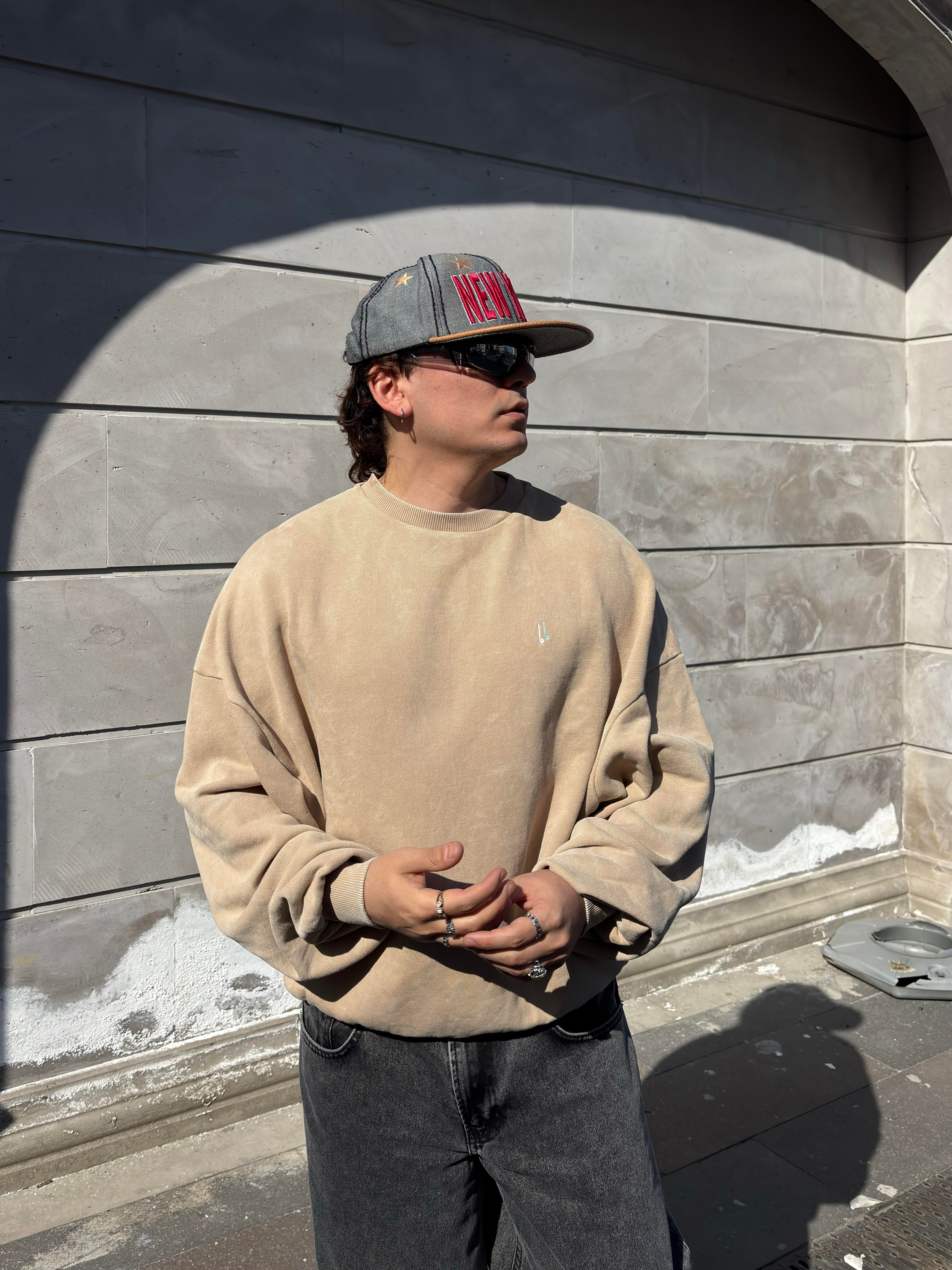 Premium Hydra Nakışlı Form Extreme Oversize Sweat
