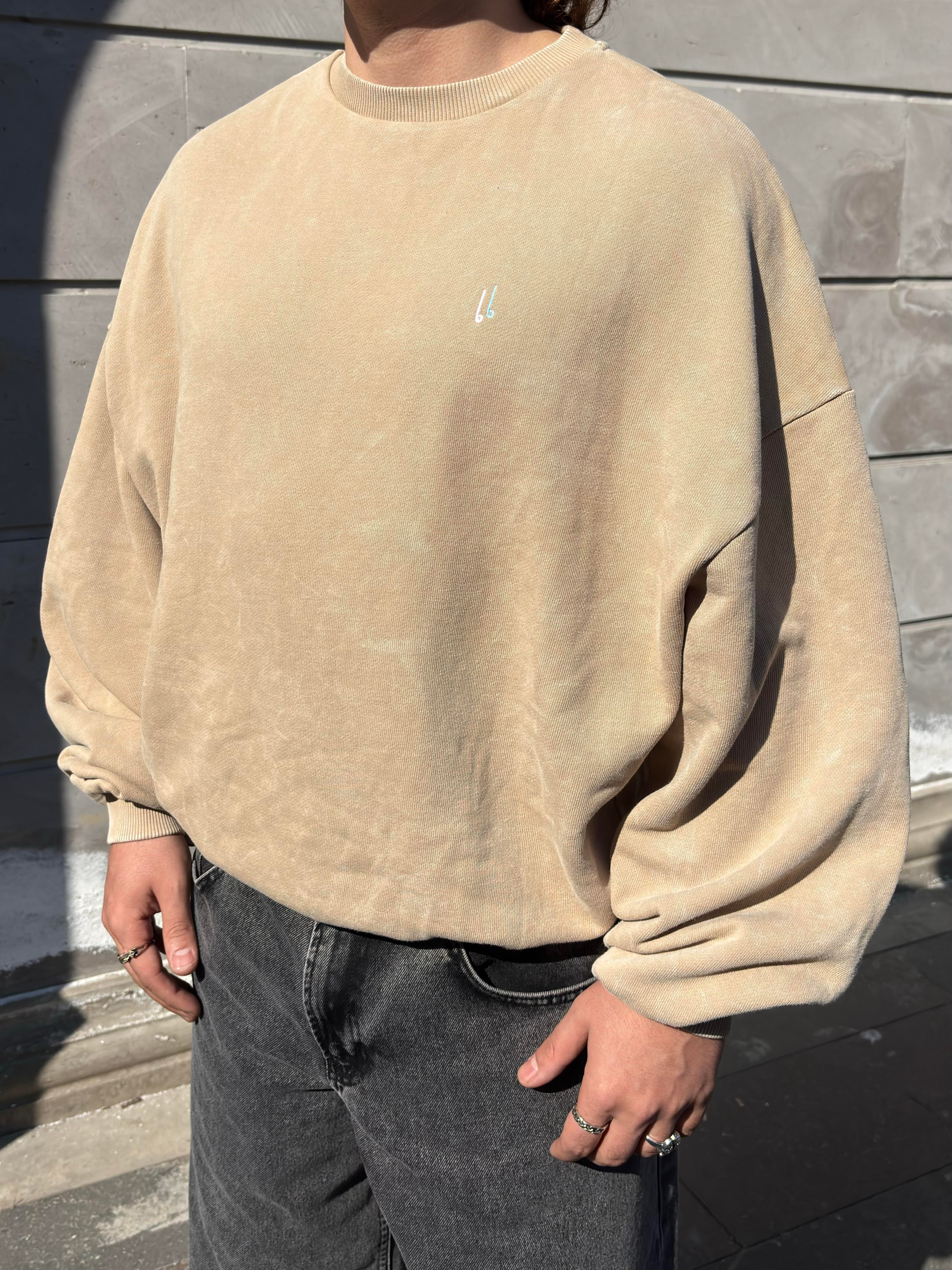 Premium Hydra Nakışlı Form Extreme Oversize Sweat