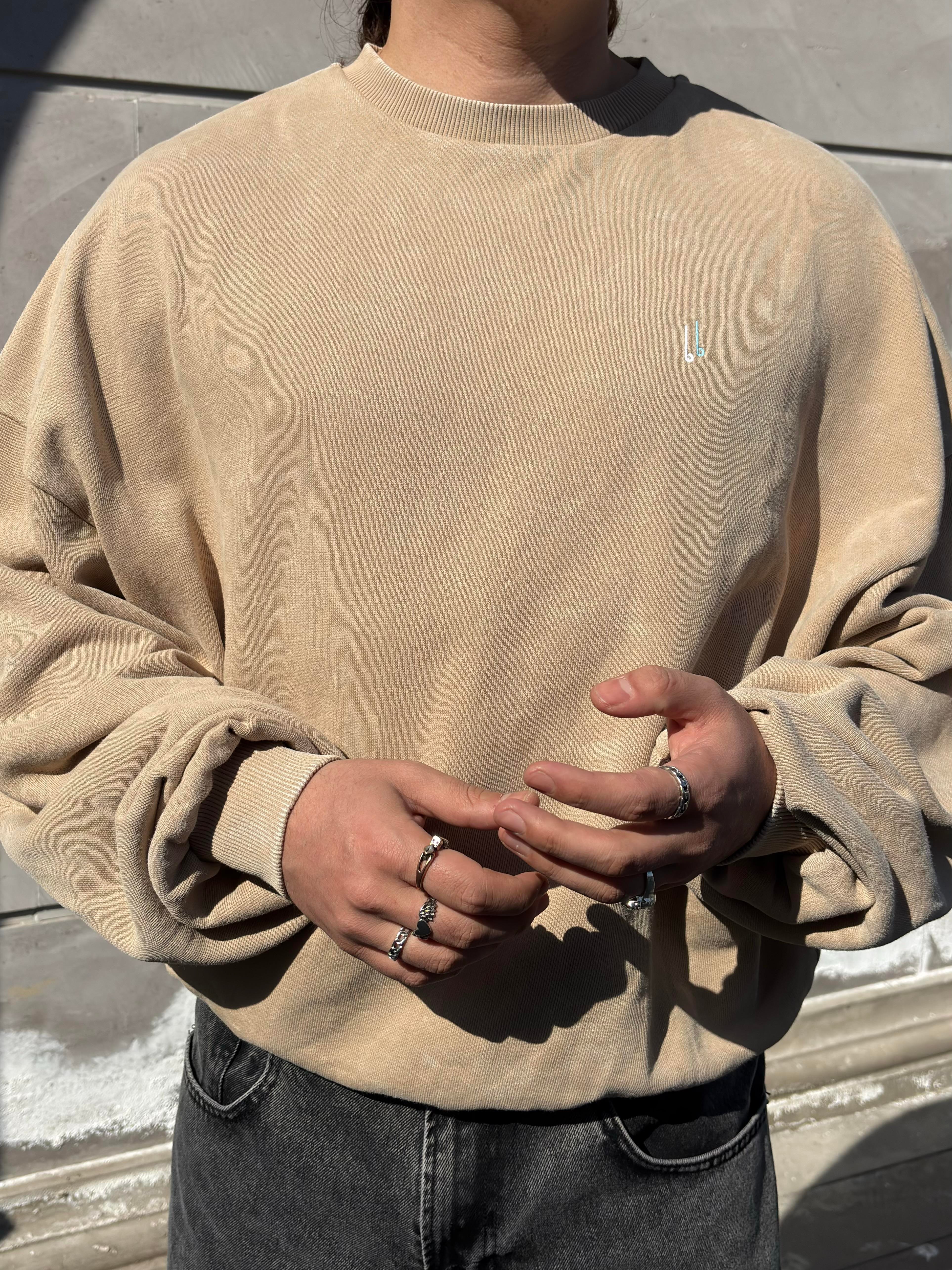 Premium Hydra Nakışlı Form Extreme Oversize Sweat