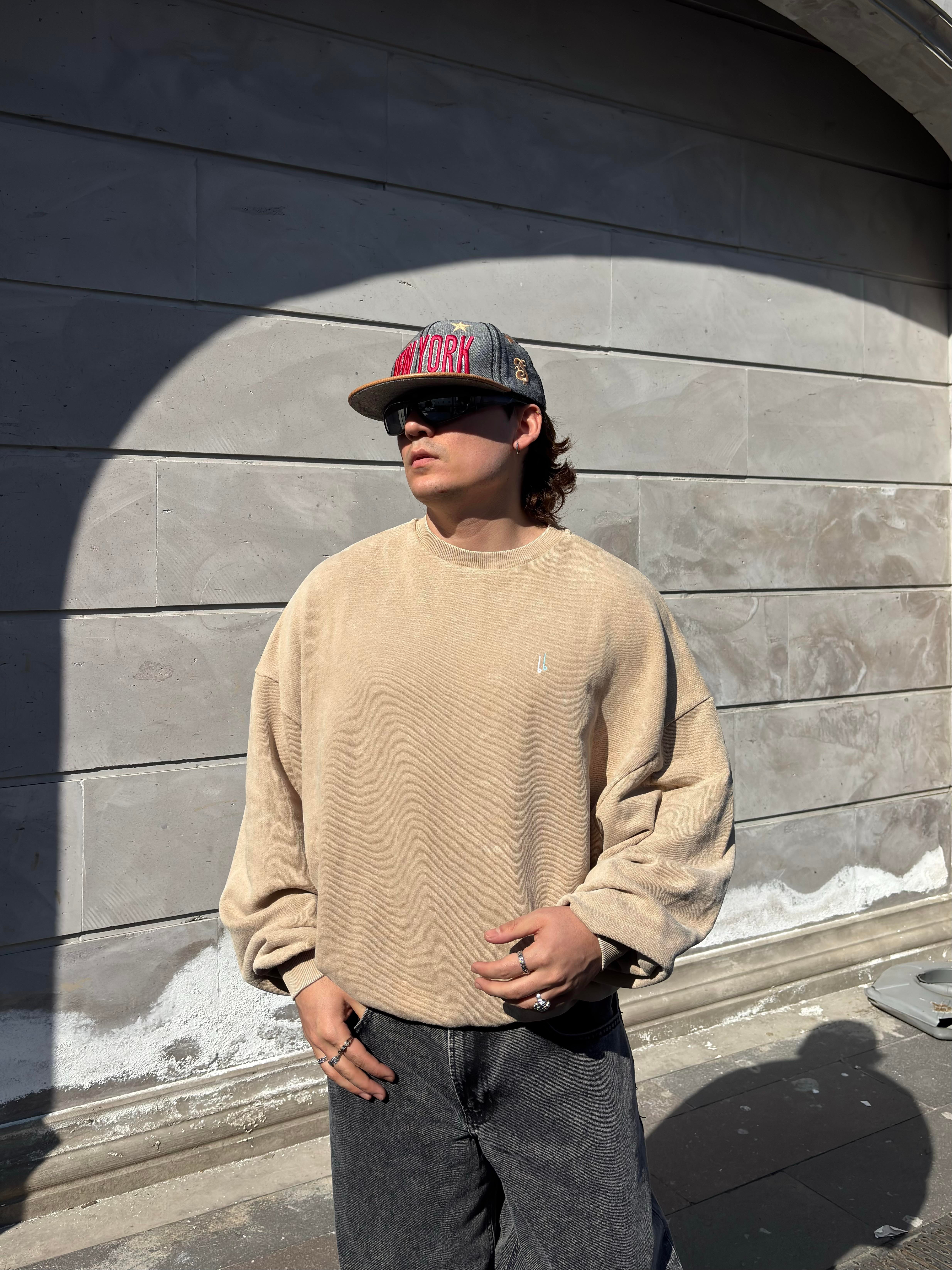 Premium Hydra Nakışlı Form Extreme Oversize Sweat