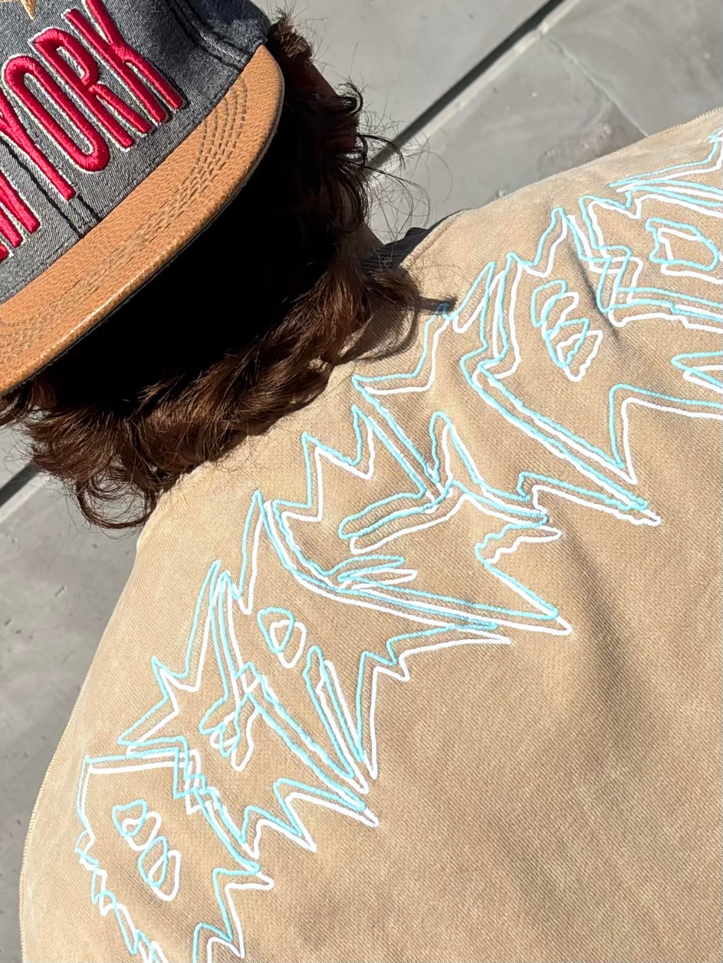Premium Hydra Nakışlı Form Extreme Oversize Sweat