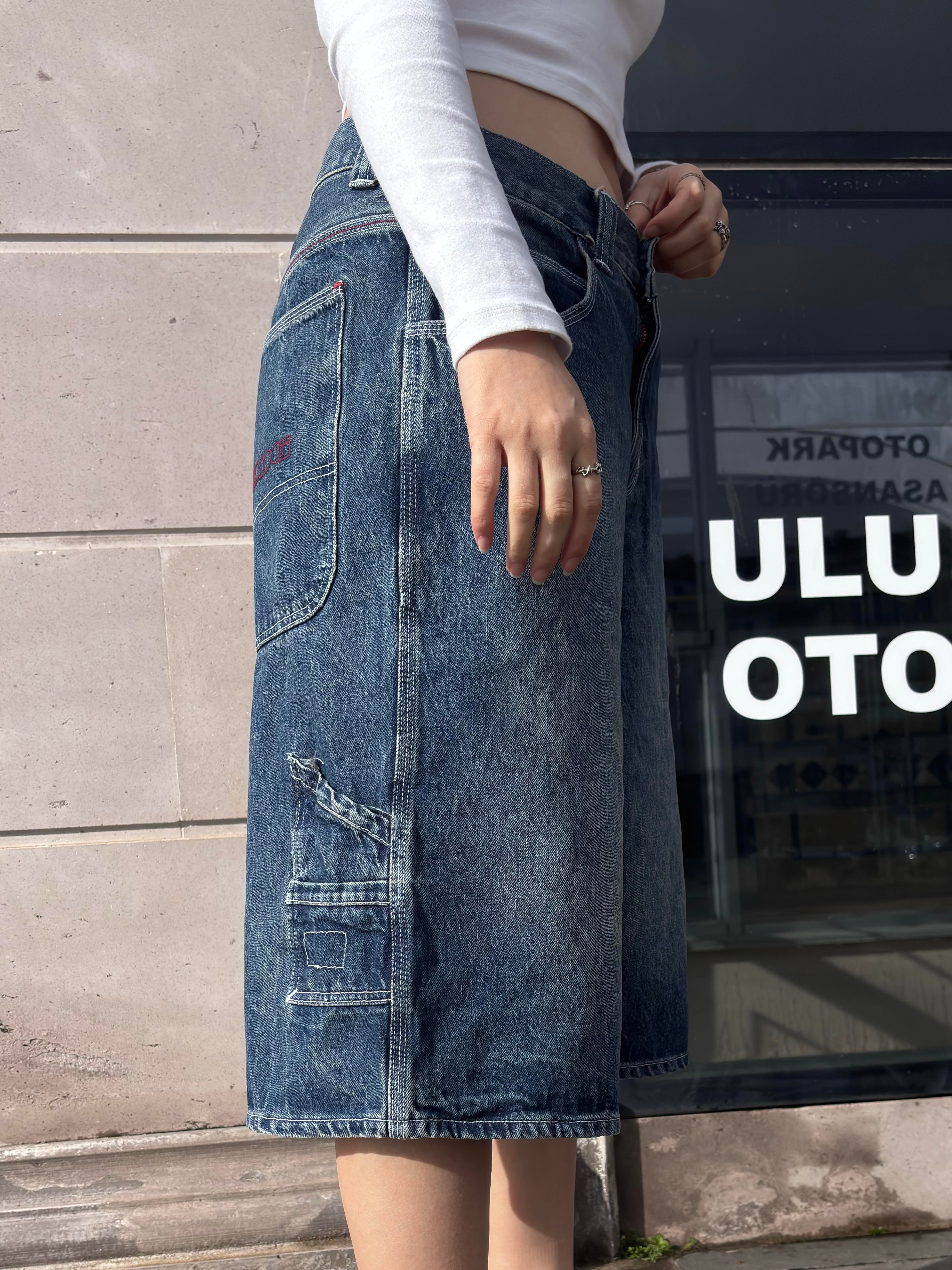 Premium İndigo Skate Denim Jorts