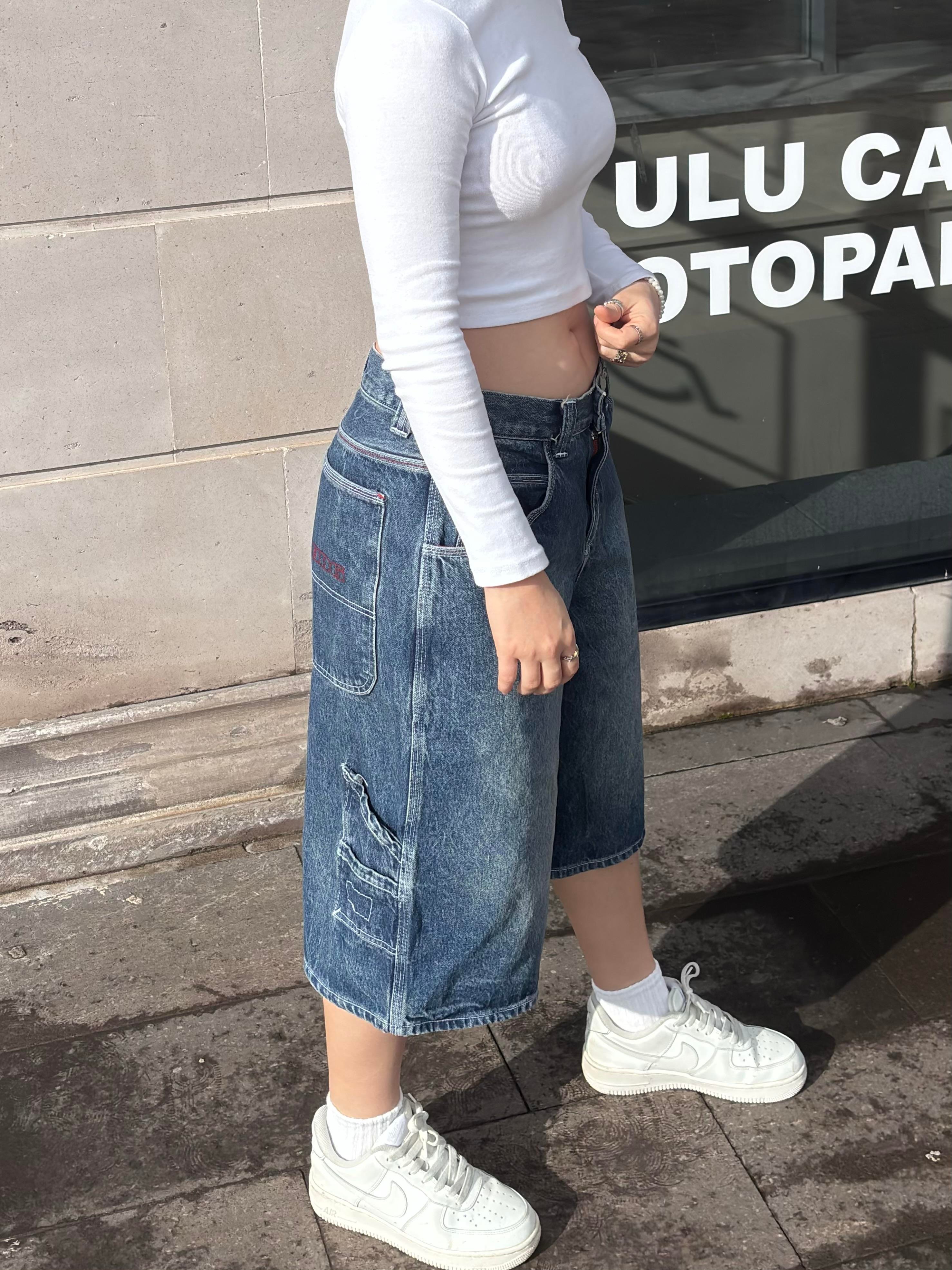 Premium İndigo Skate Denim Jorts