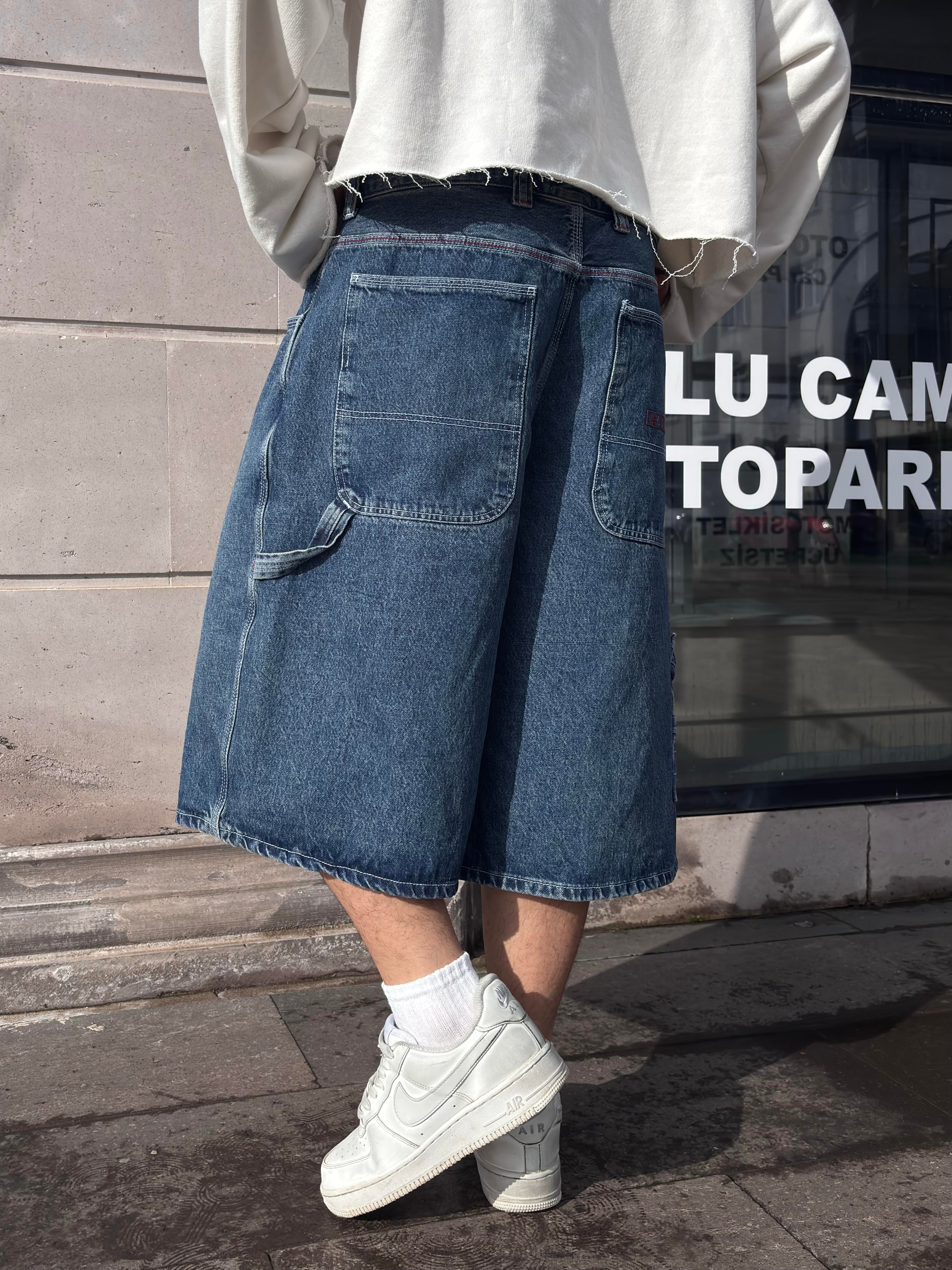 Premium İndigo Skate Denim Jorts