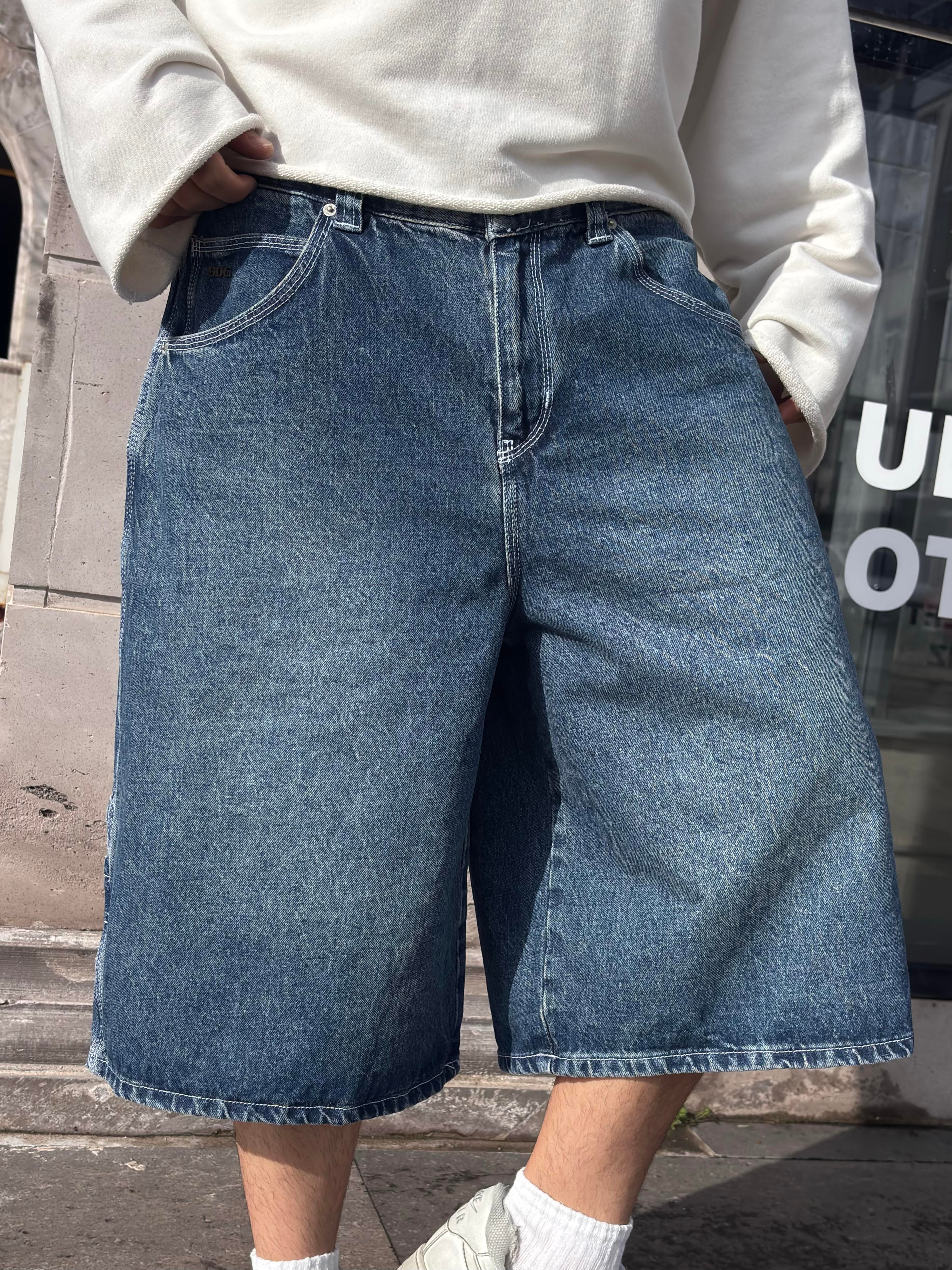 Premium İndigo Skate Denim Jorts