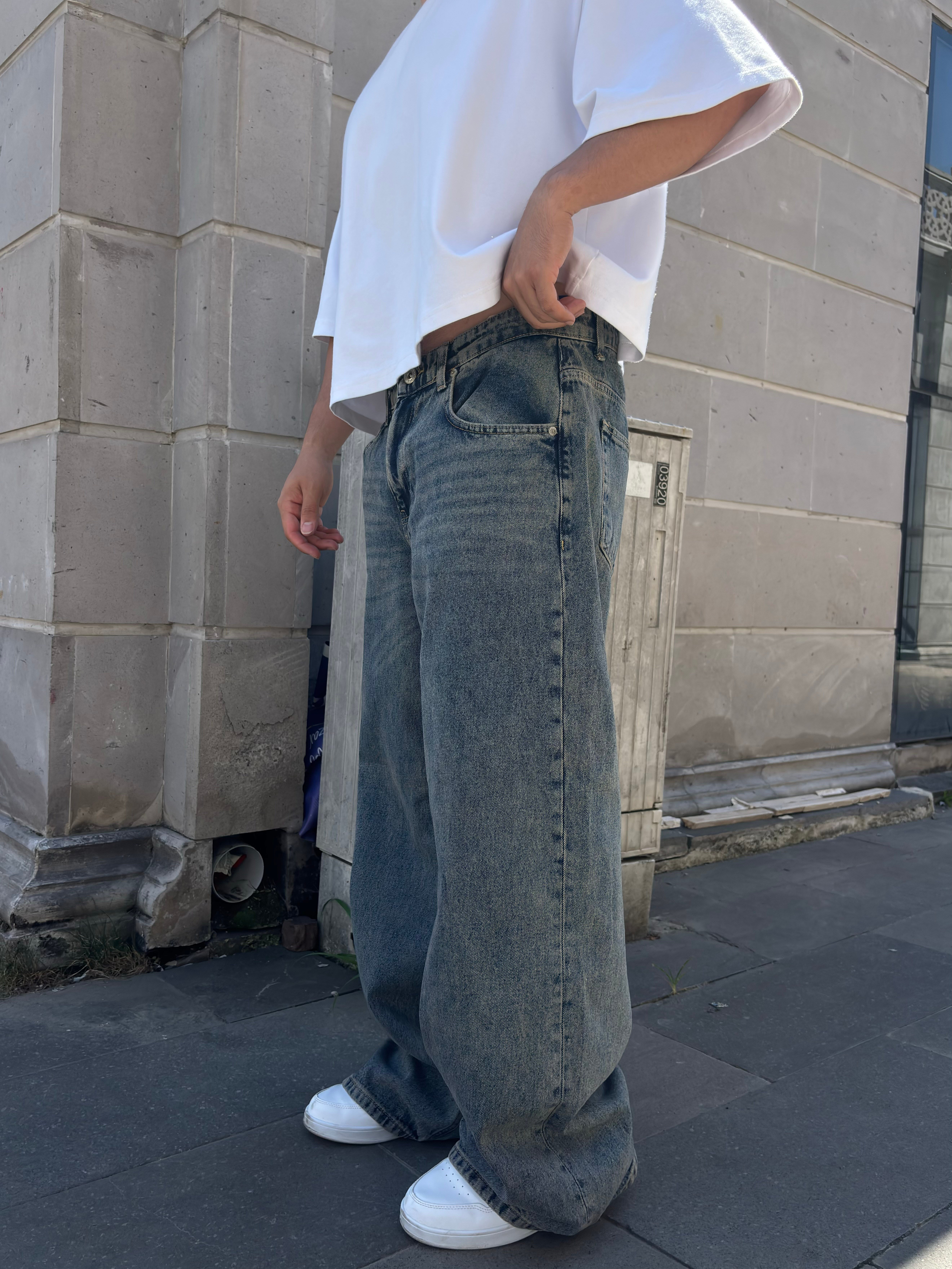Premium Iron-Mist  Eskitmeli Ultra Baggy Jean