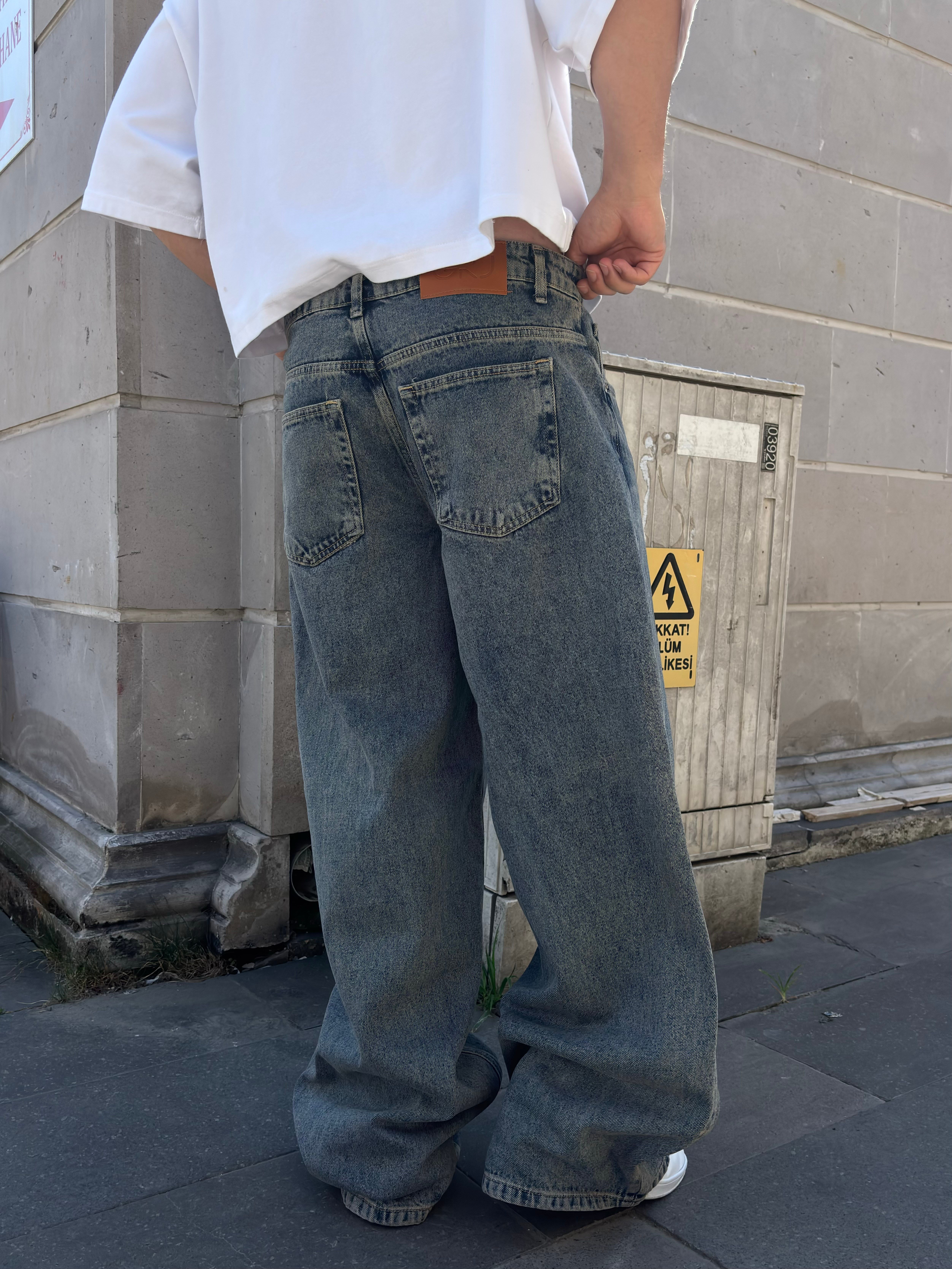 Premium Iron-Mist  Eskitmeli Ultra Baggy Jean