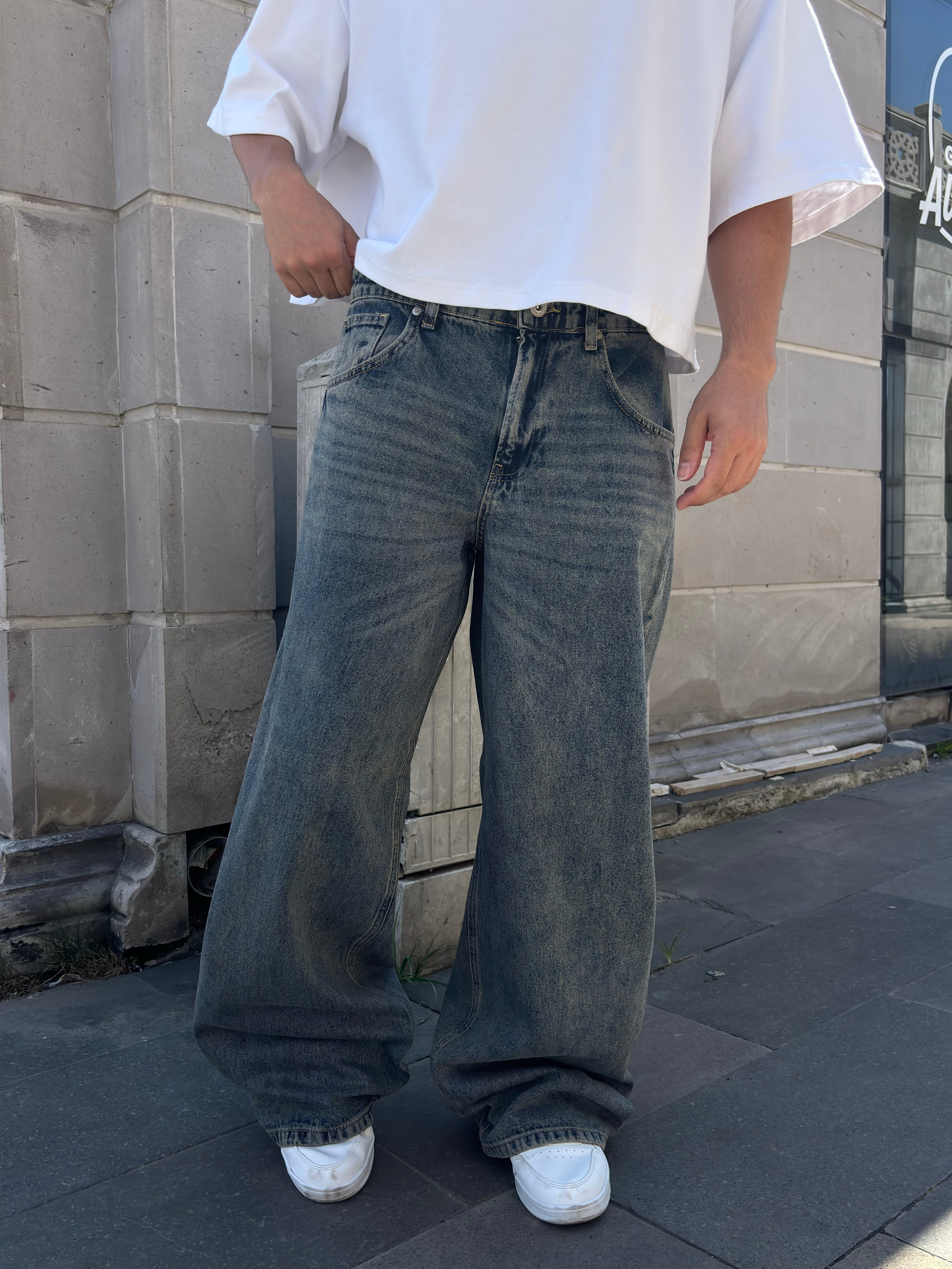 Premium Iron-Mist  Eskitmeli Ultra Baggy Jean