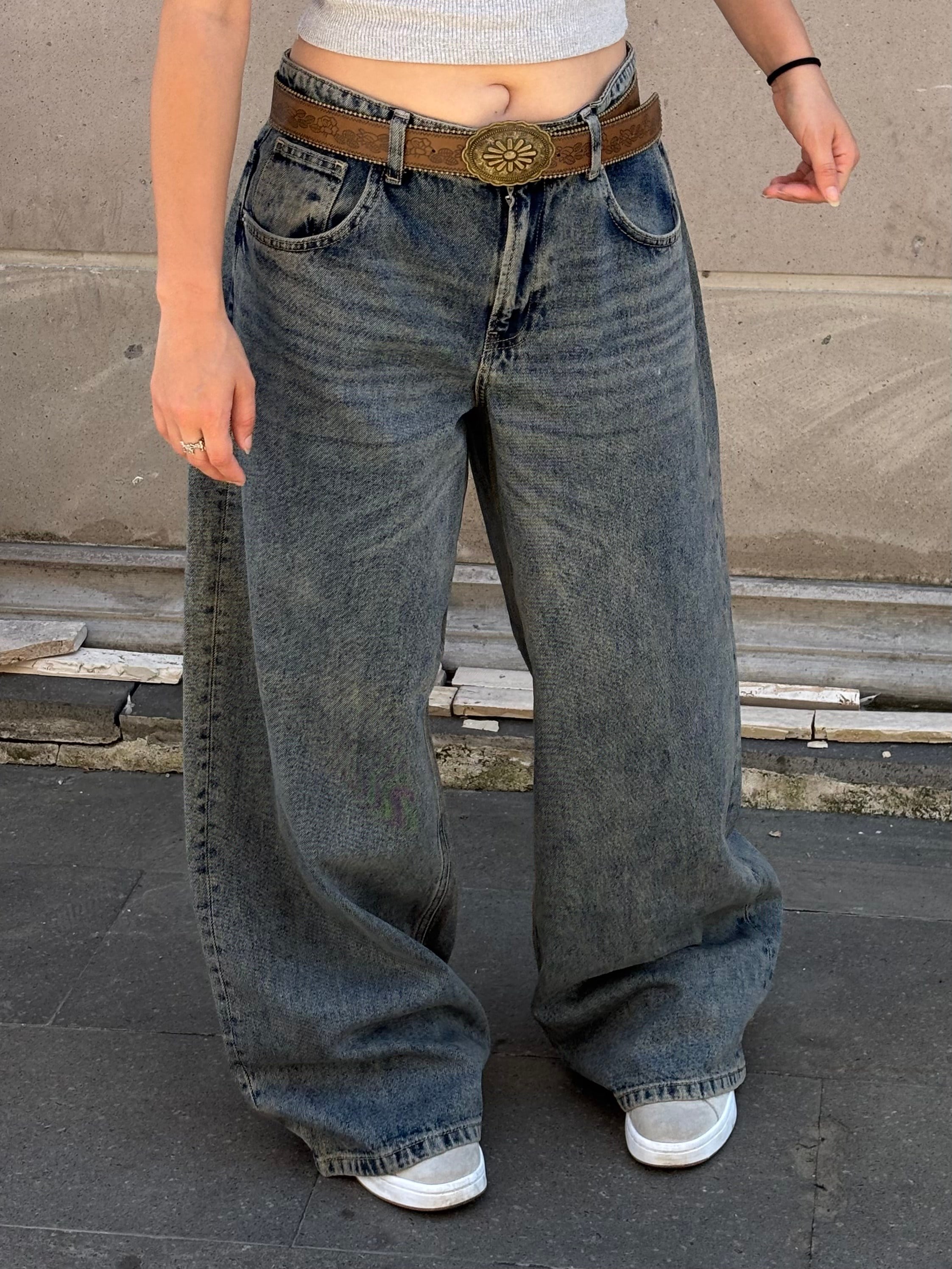 Premium Iron-Mist  Eskitmeli Ultra Baggy Jean