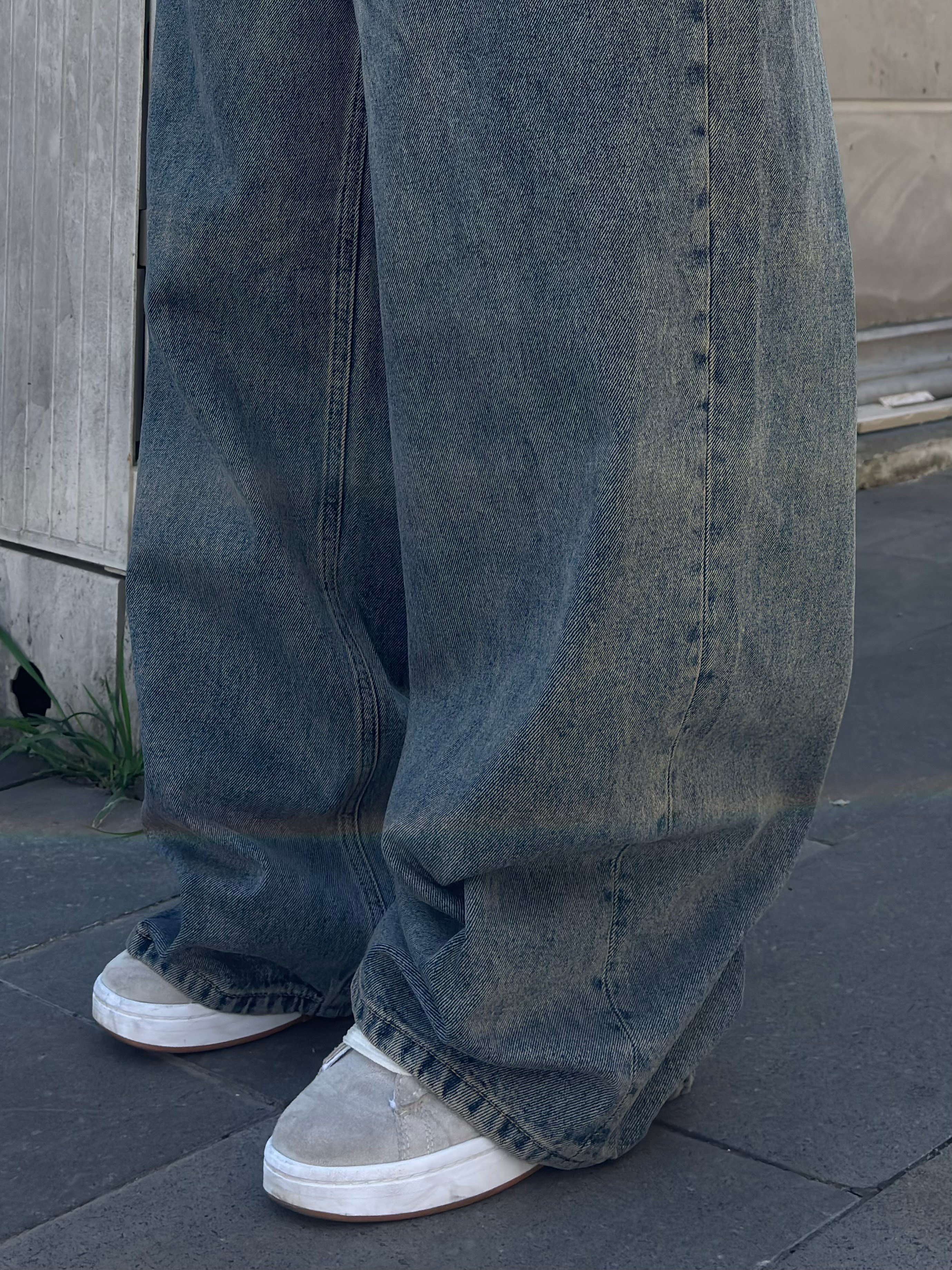 Premium Iron-Mist  Eskitmeli Ultra Baggy Jean