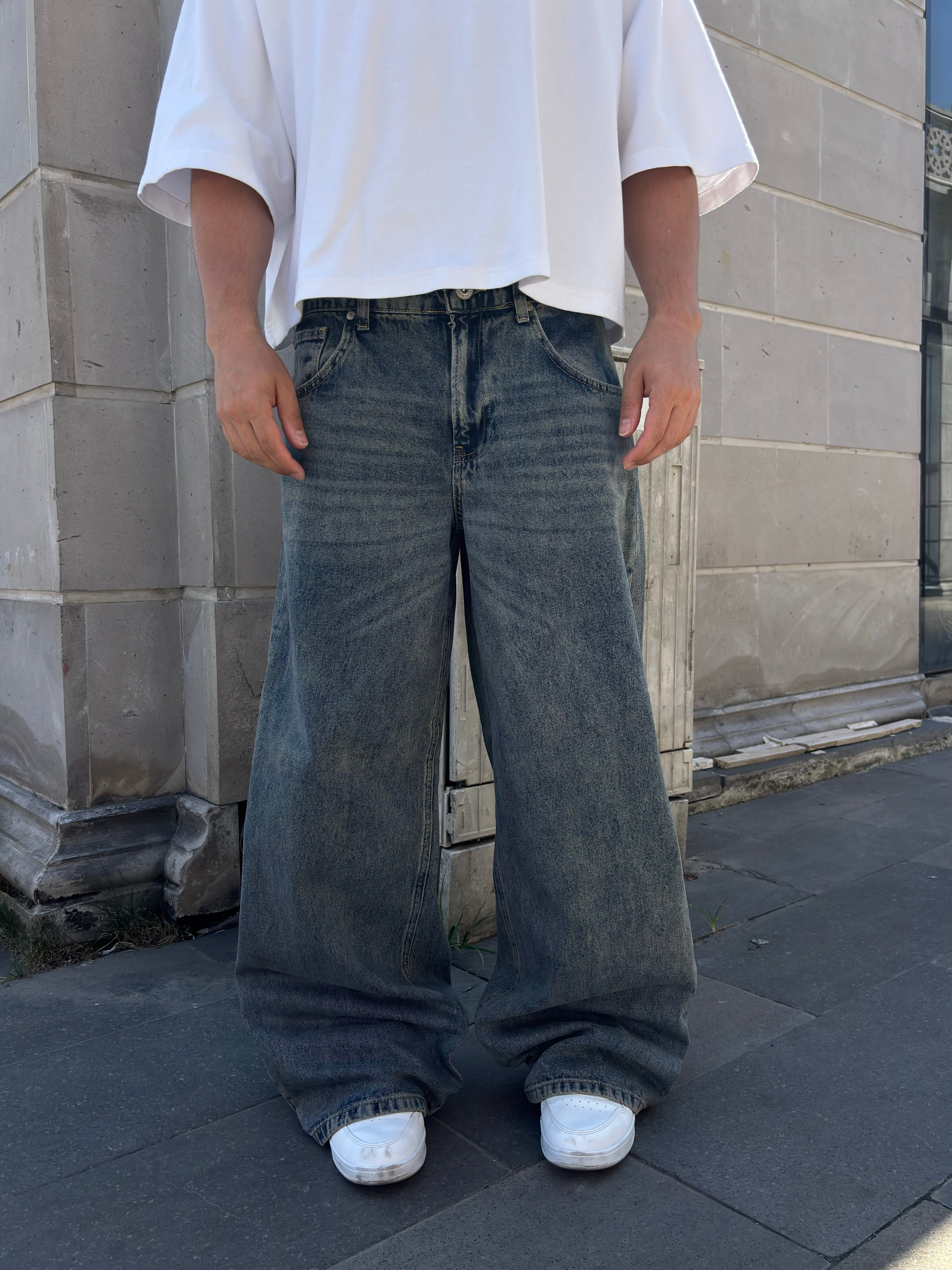 Premium Iron-Mist  Eskitmeli Ultra Baggy Jean